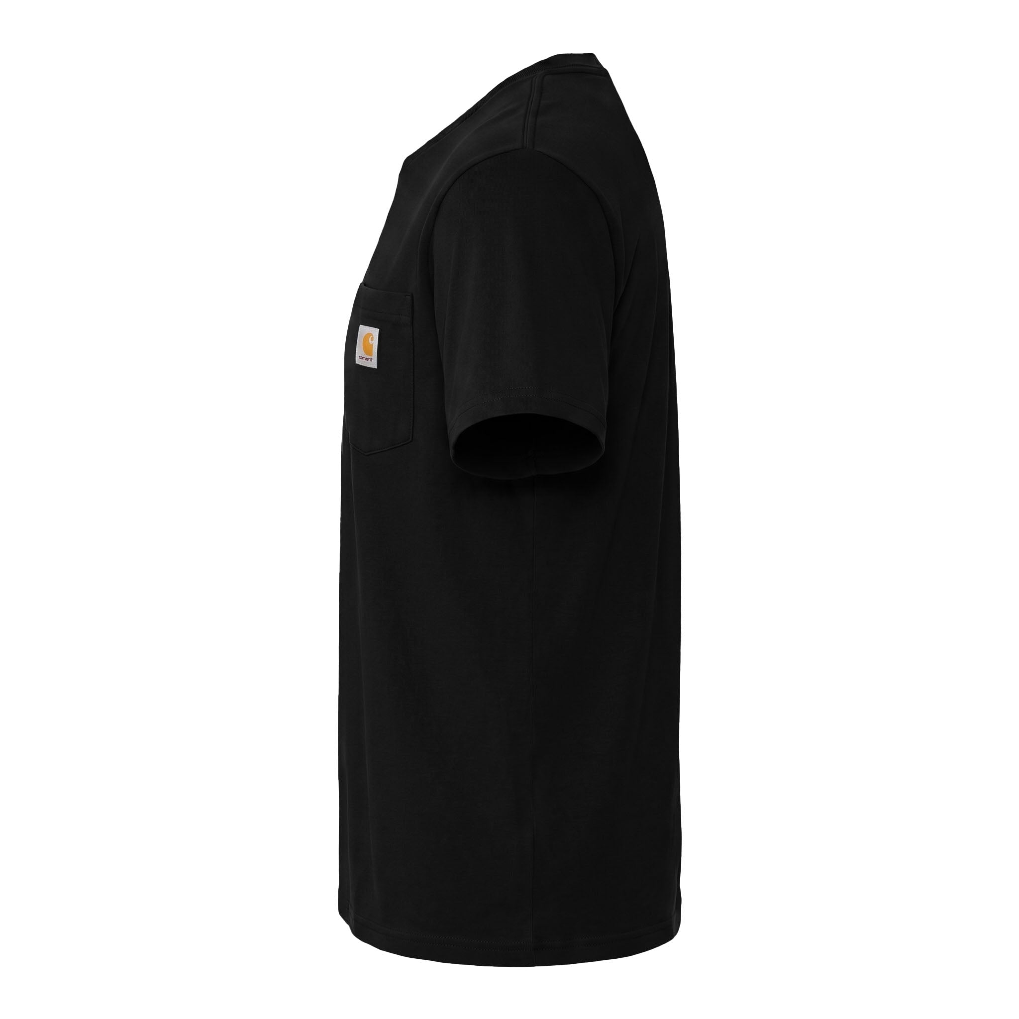 Carhartt CTK87 custom short sleeve t-shirt in black, left side view
