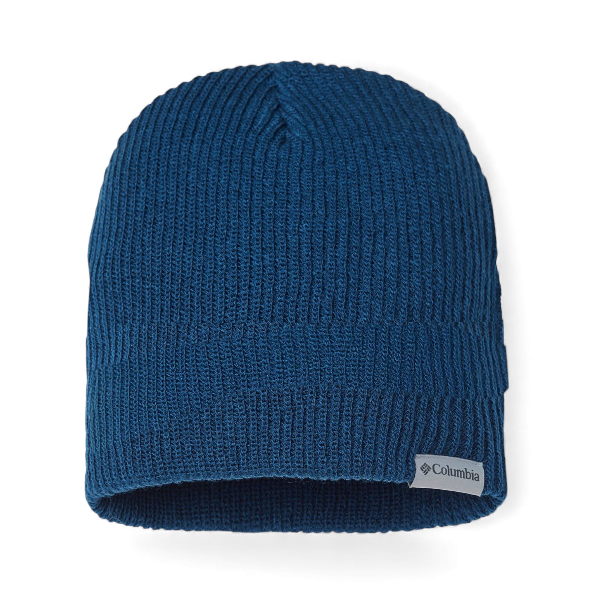 Front view of Columbia 168220 custom hat in dark mountain