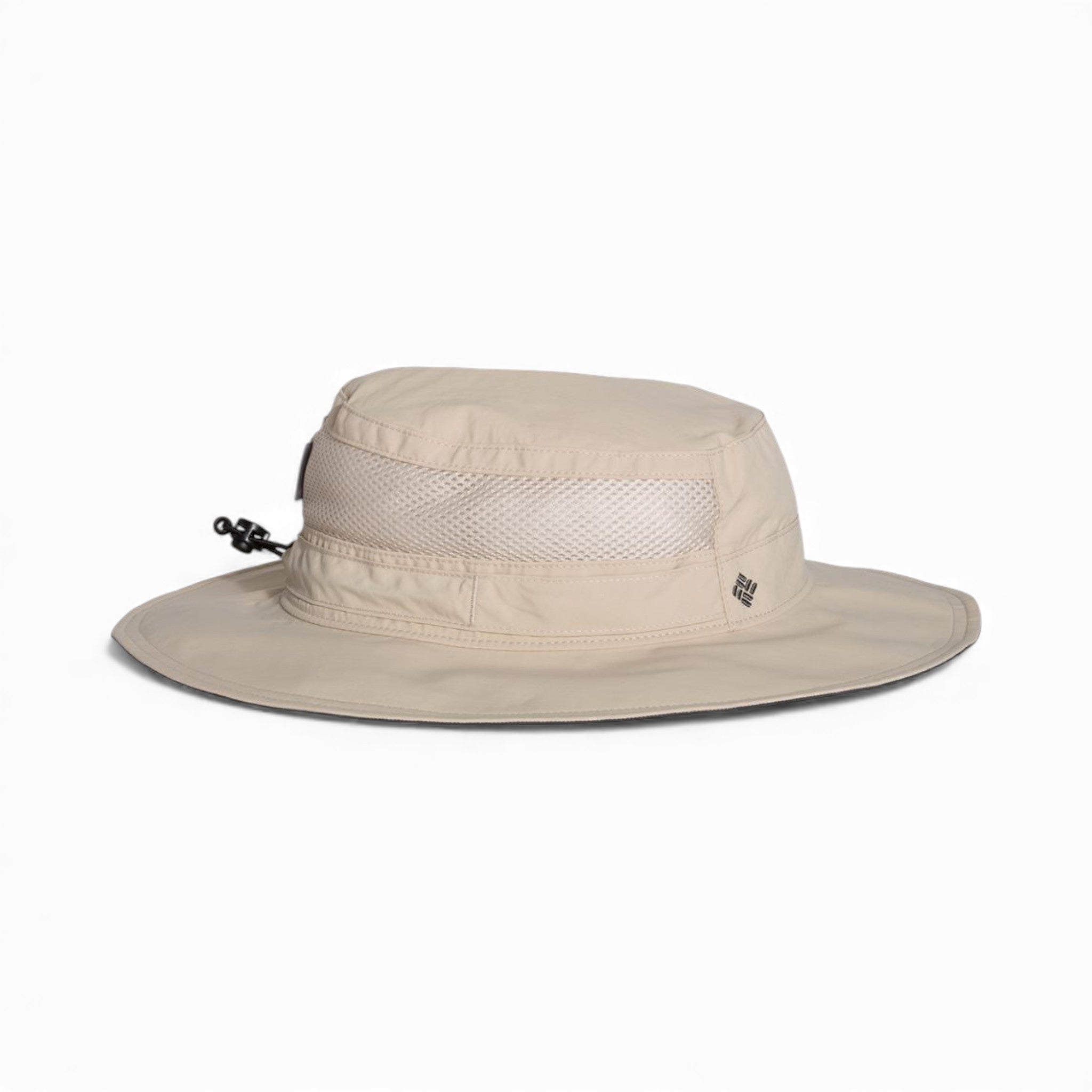 Right side view of Columbia 212477 custom hat in fossil