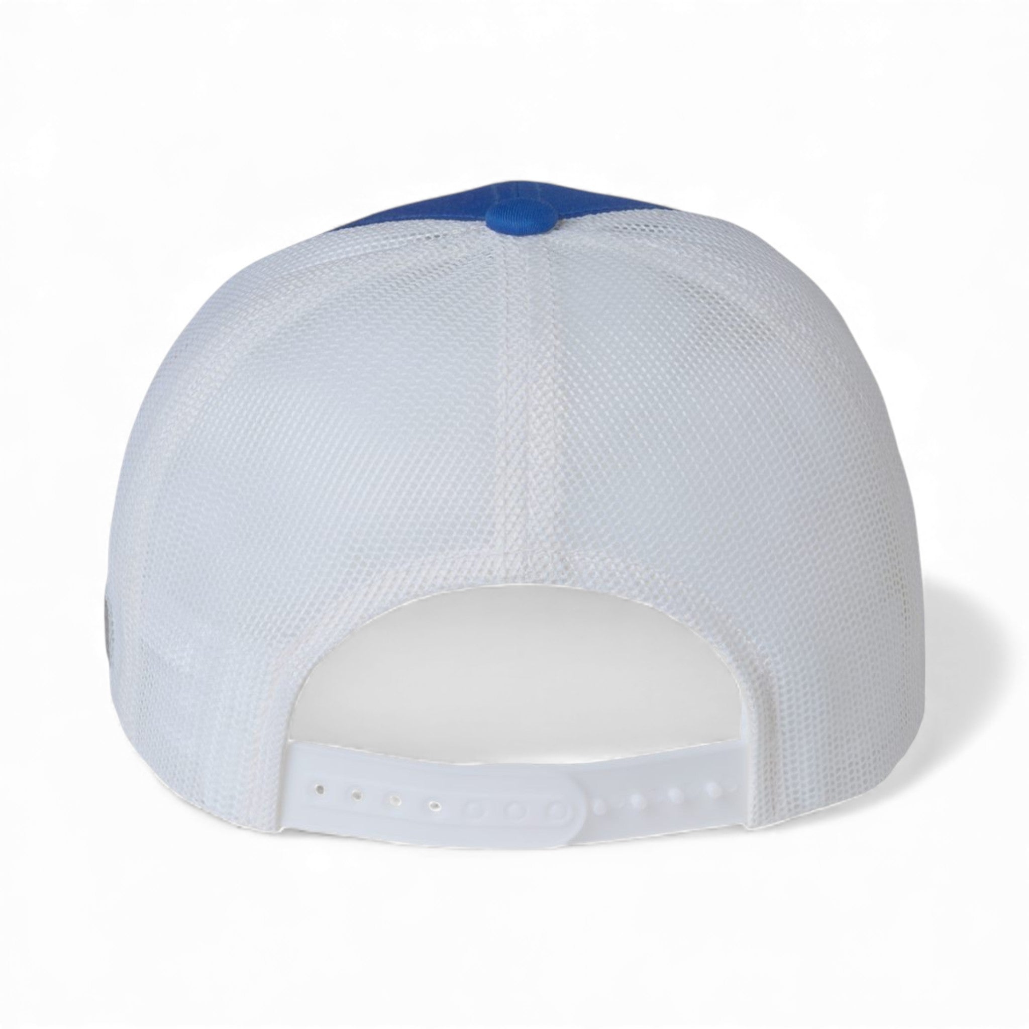Back view of Columbia 216513 custom hat in vivid blue