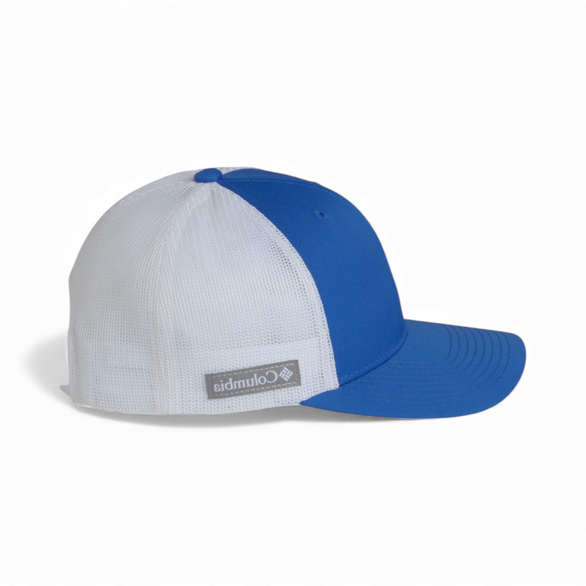 Right side view of Columbia 216513 custom hat in vivid blue