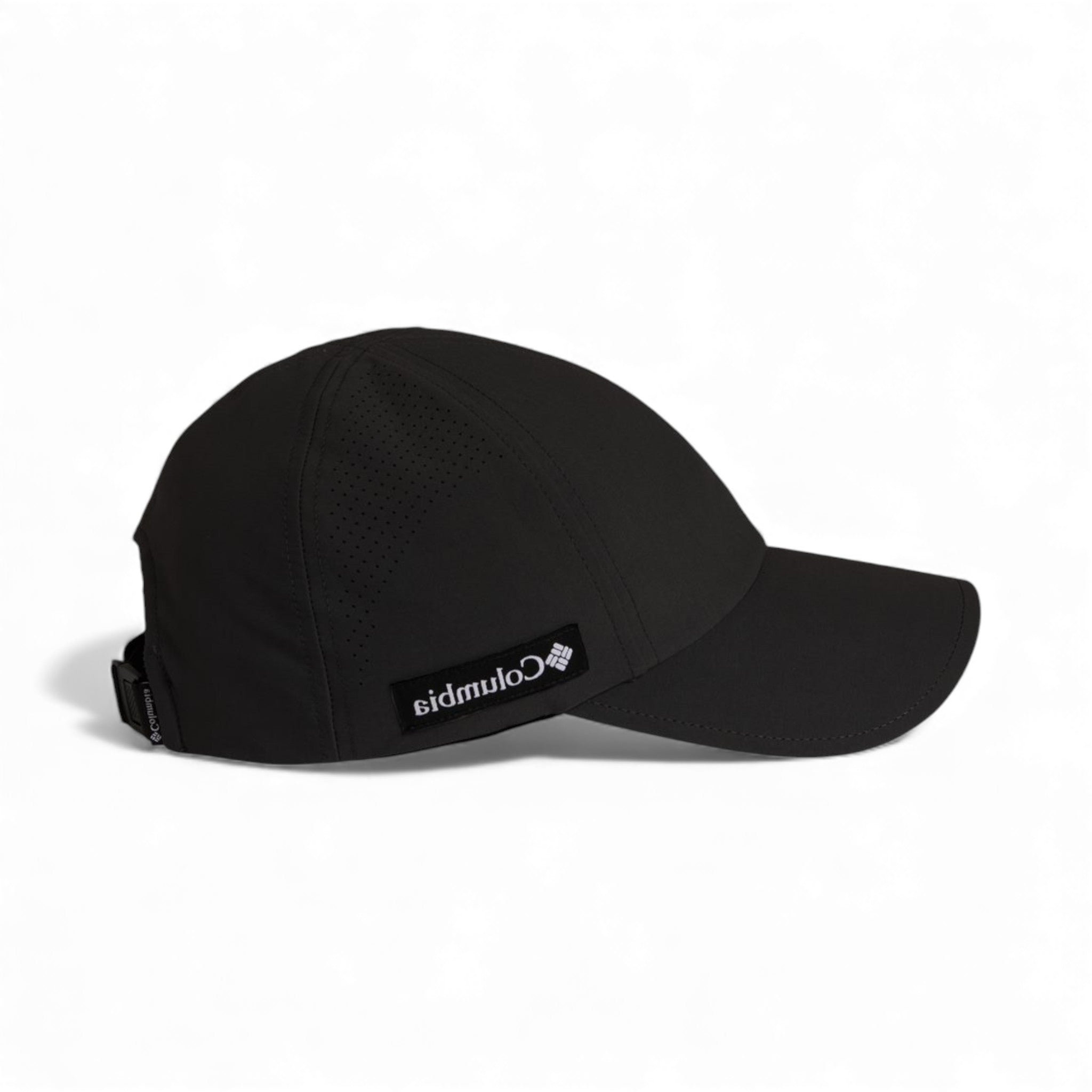 Right side view of Columbia 216514 custom hat in black