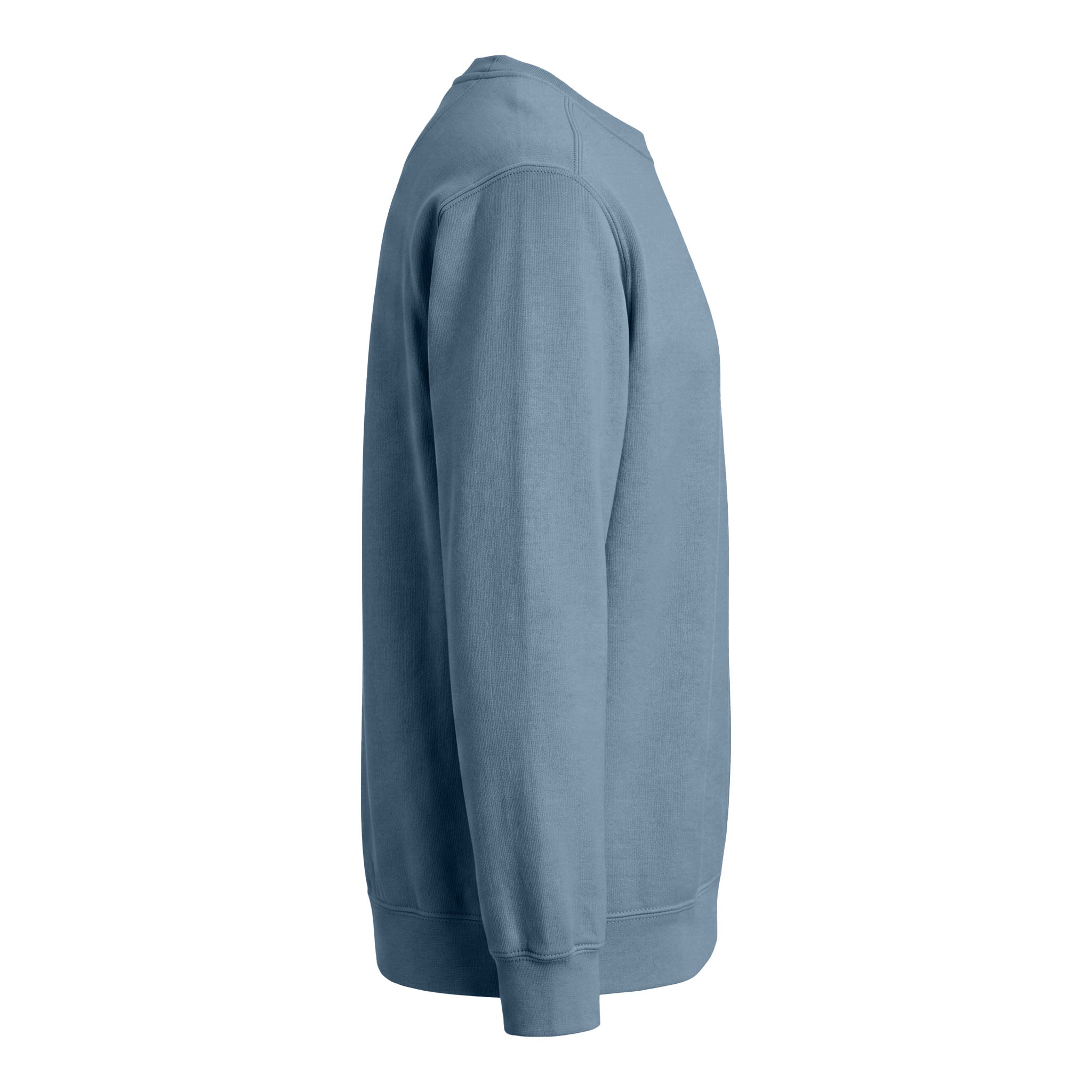 Comfort Colors 1566 custom crewneck in blue jean, right side view