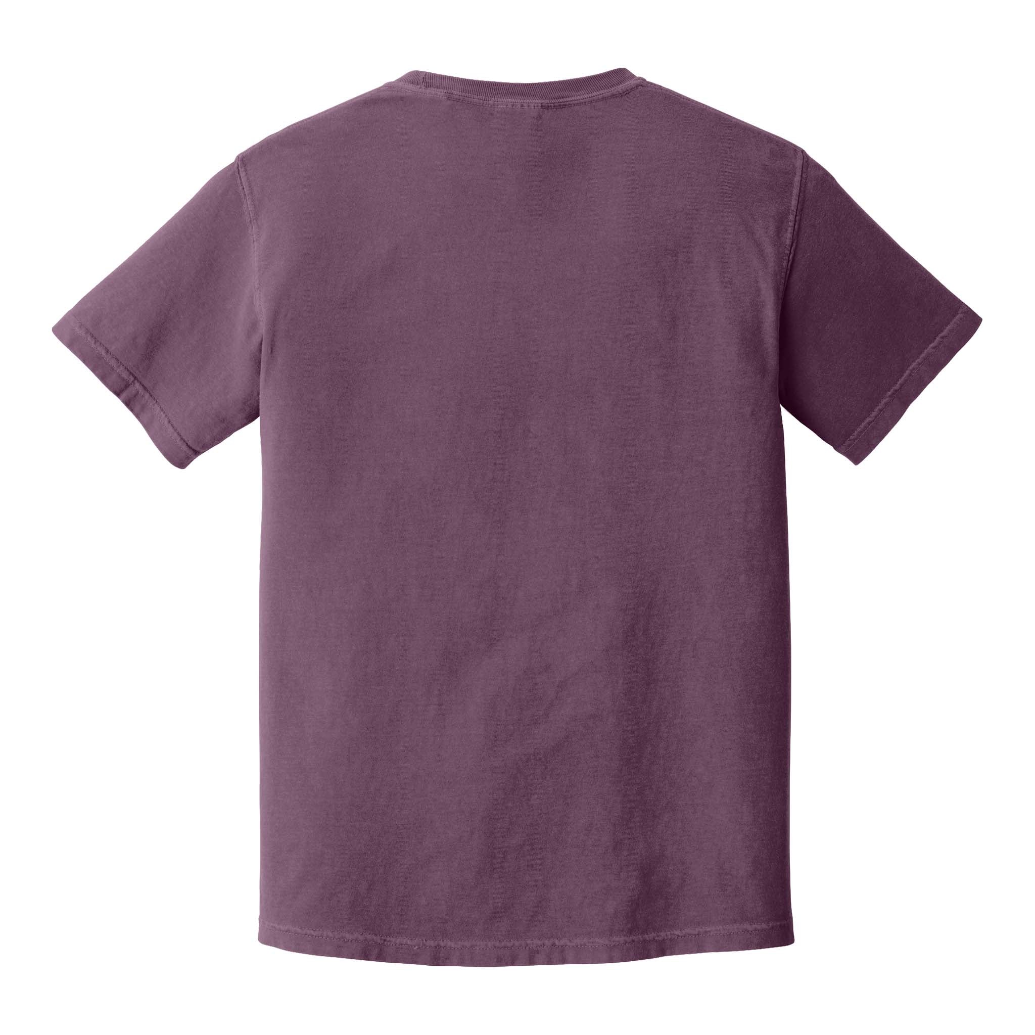 Comfort Colors 1717 custom short sleeve t-shirt in berry, back view