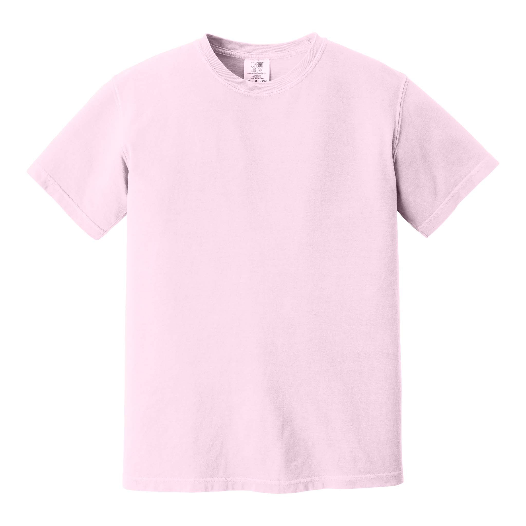 Comfort Colors 1717 custom short sleeve t-shirt in blossom, front view