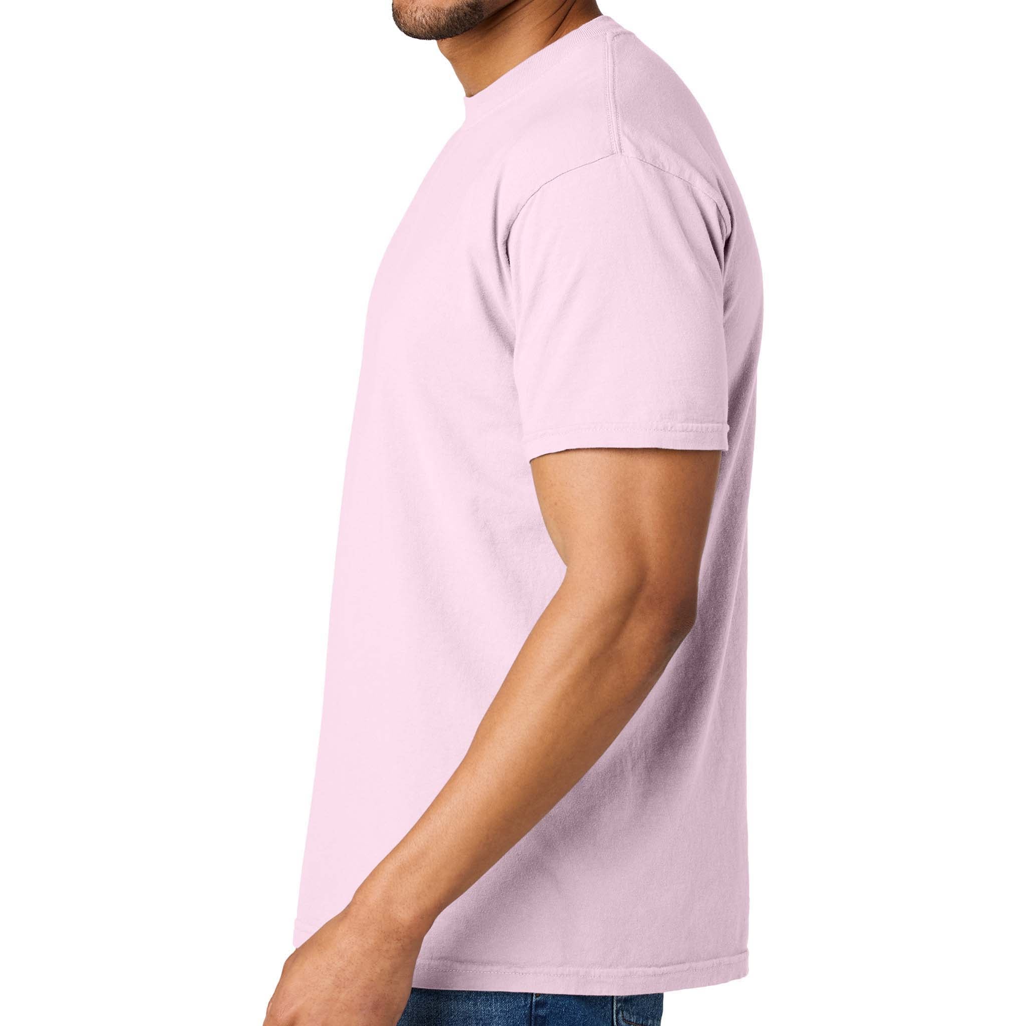 Comfort Colors 1717 custom short sleeve t-shirt in blossom, left side view