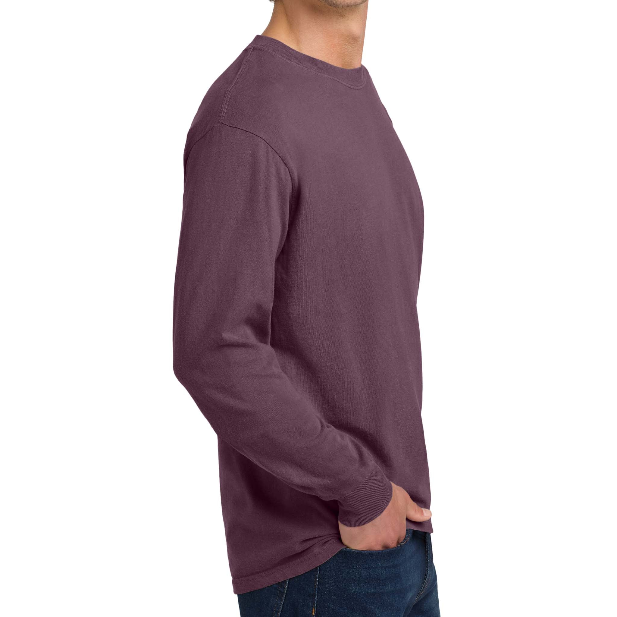 Comfort Colors 6014 custom long sleeve t-shirt in berry, right side view