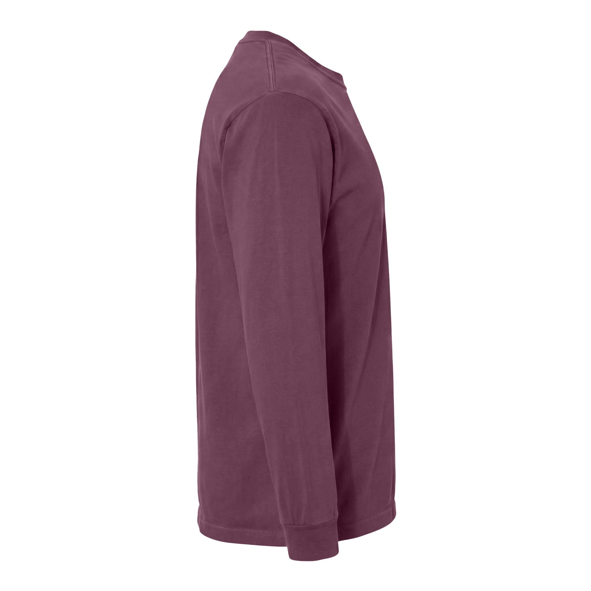 Comfort Colors 6014 custom long sleeve t-shirt in berry, right side view