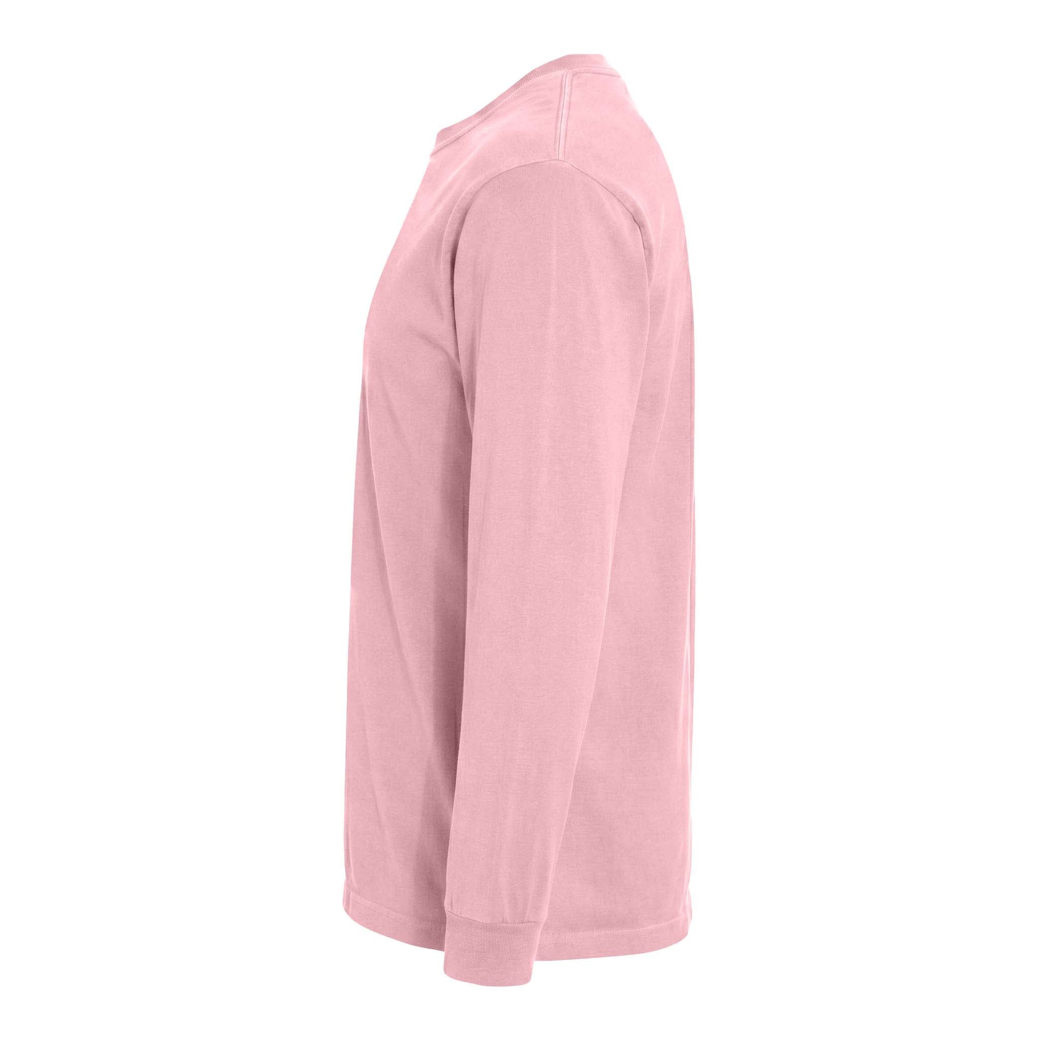 Comfort Colors 6014 custom long sleeve t-shirt in blossom, left side view