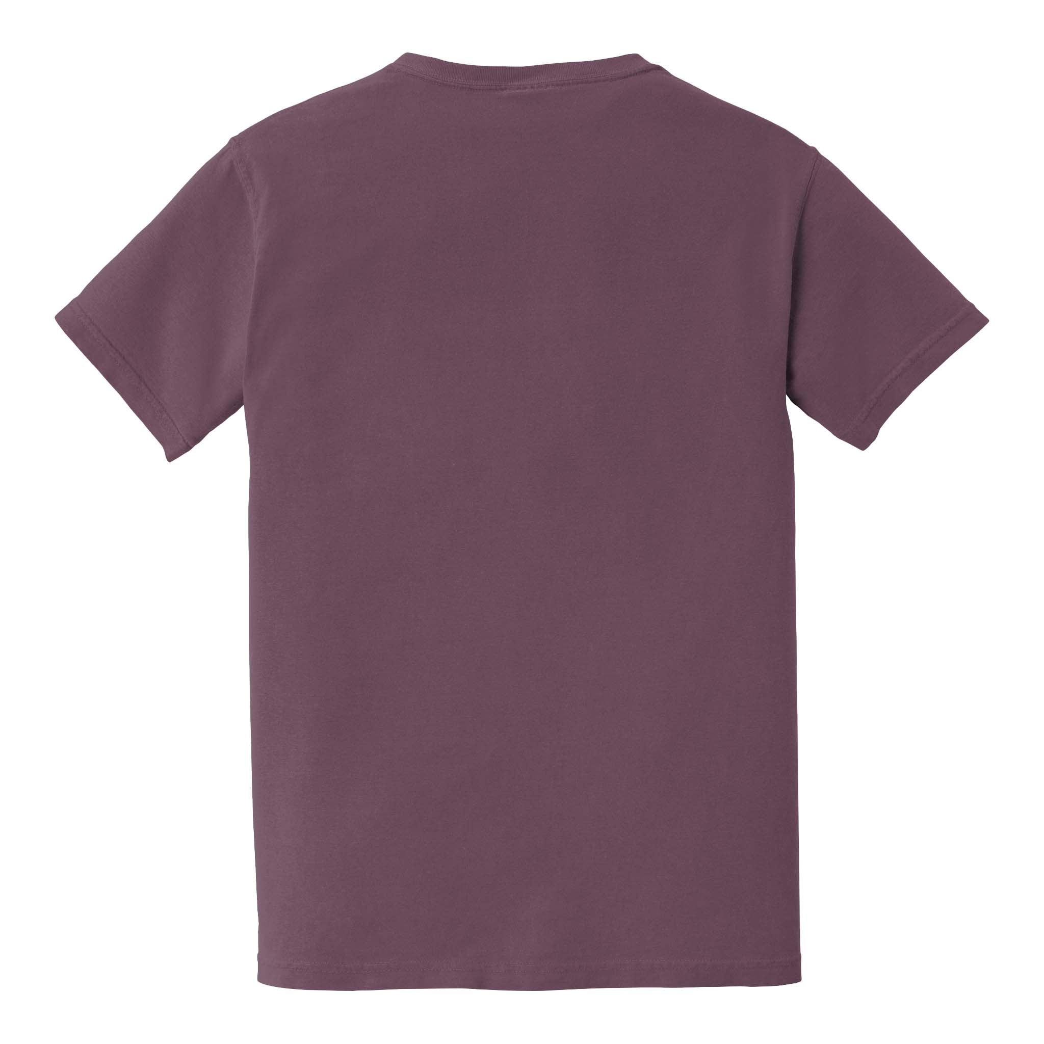 Comfort Colors 6030 custom short sleeve t-shirt in berry, back view