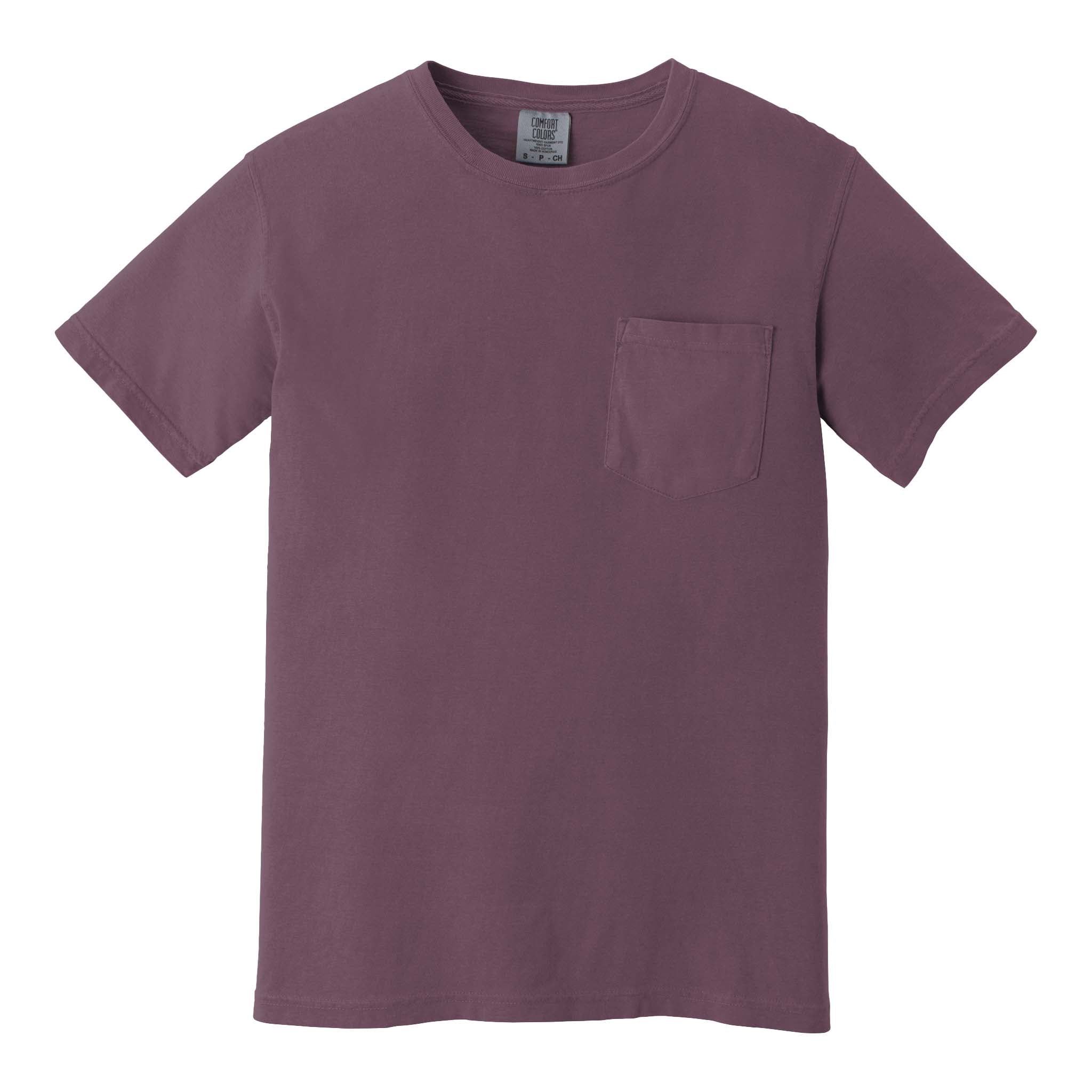 Comfort Colors 6030 custom short sleeve t-shirt in berry, front view
