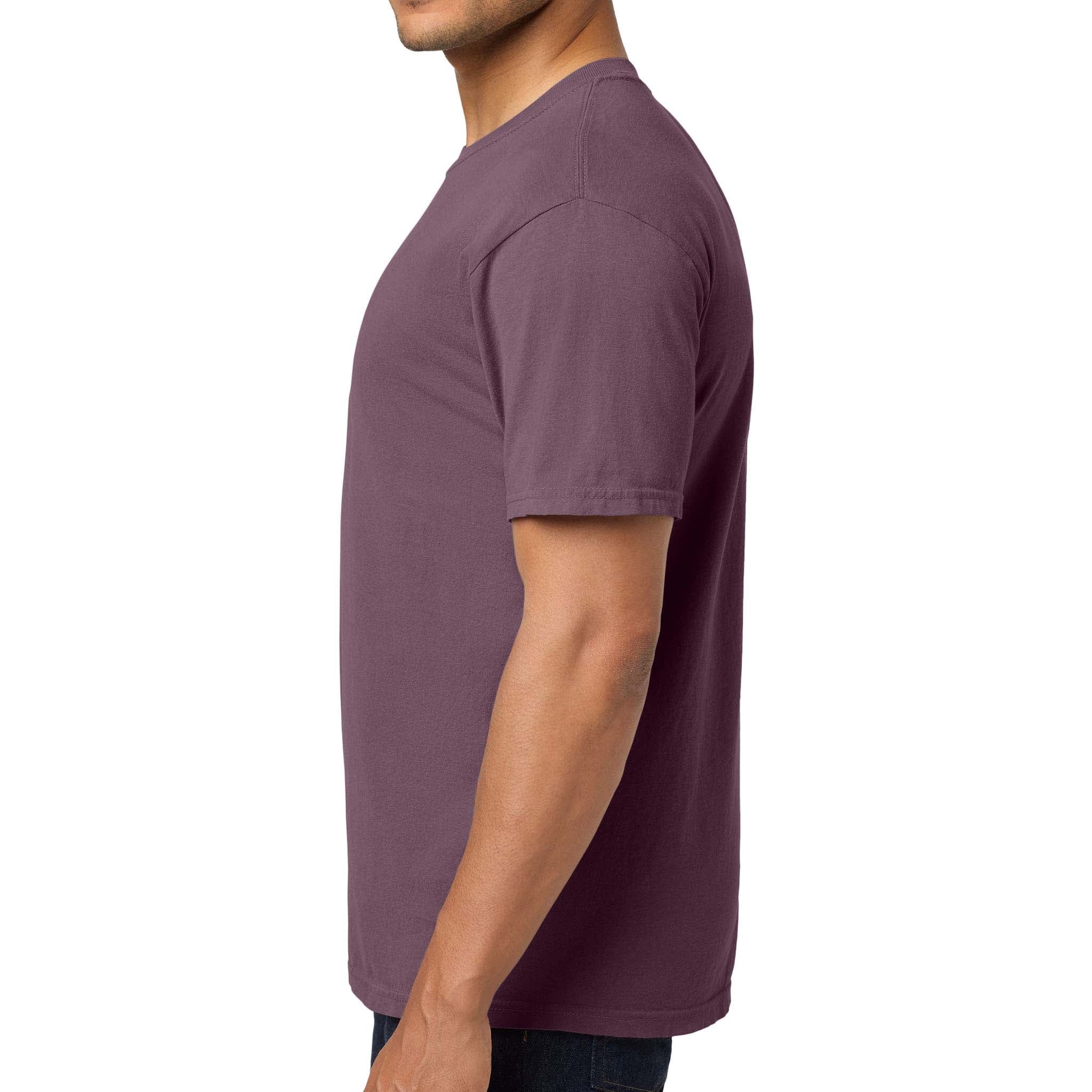 Comfort Colors 6030 custom short sleeve t-shirt in berry, left side view