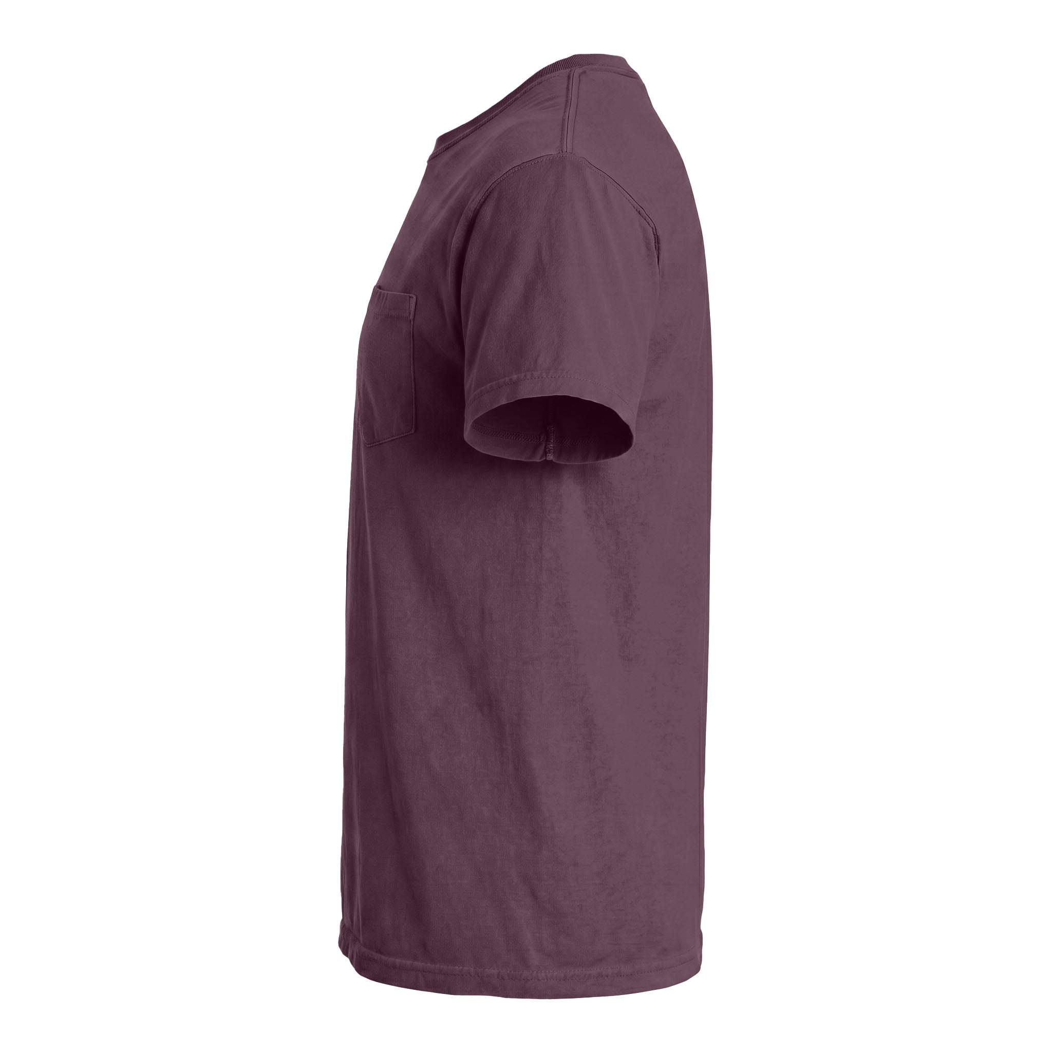 Comfort Colors 6030 custom short sleeve t-shirt in berry, left side view