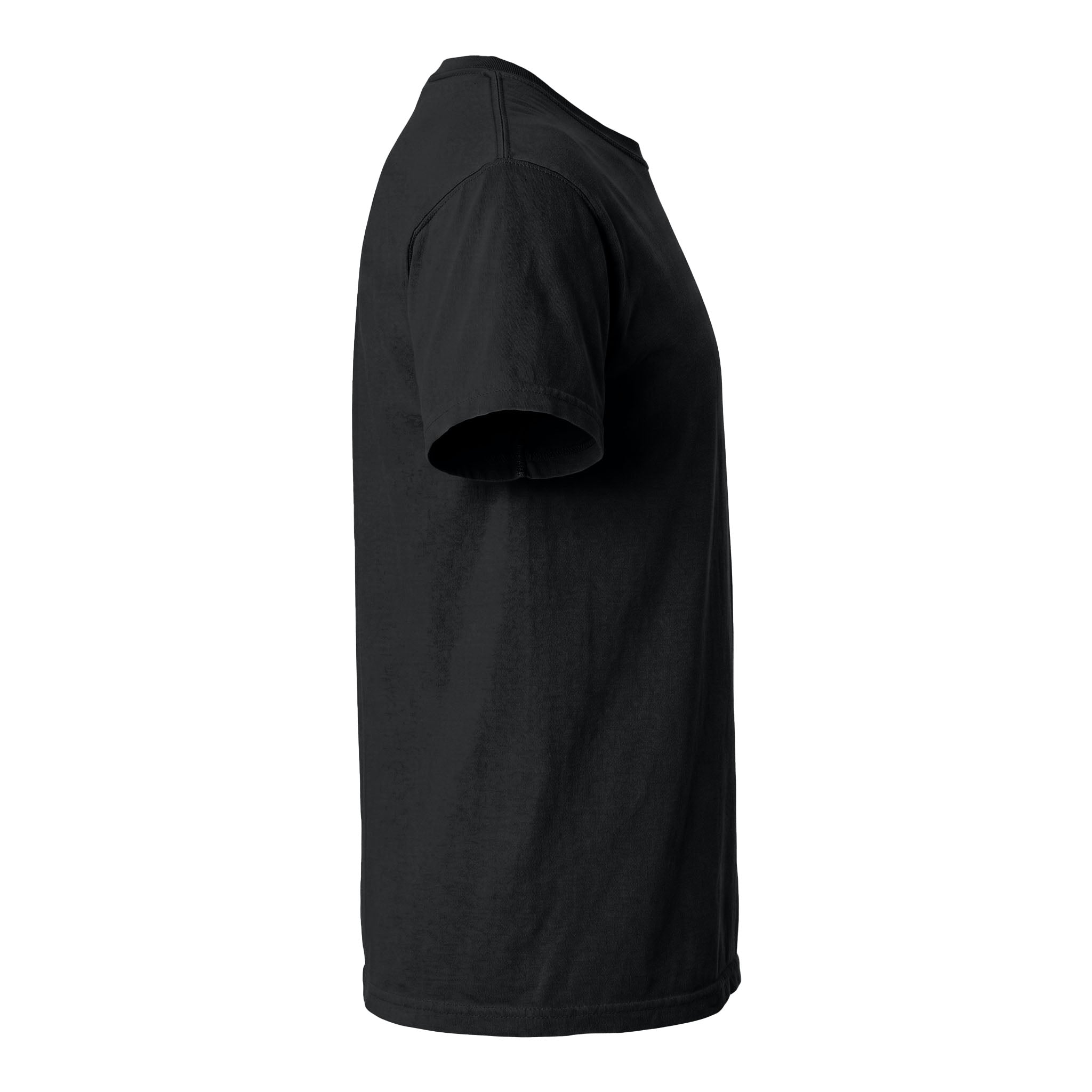 Comfort Colors 6030 custom short sleeve t-shirt in black, right side view