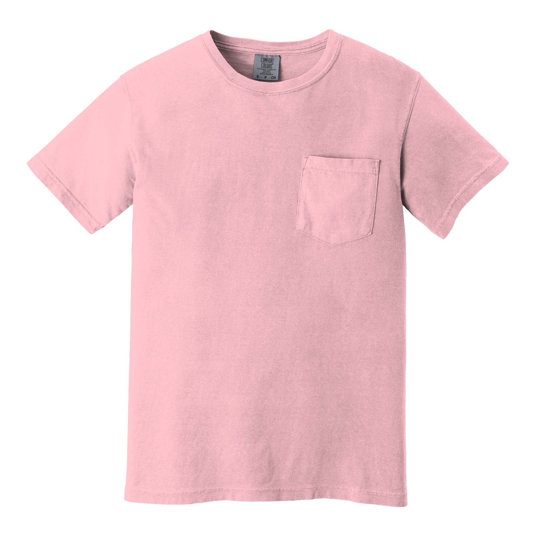 Comfort Colors 6030 custom short sleeve t-shirt in blossom, front view