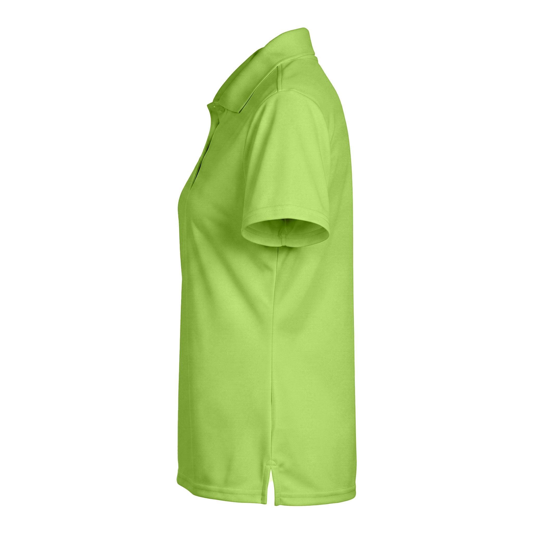 Core 365 78181 custom polo in acid green, left side view