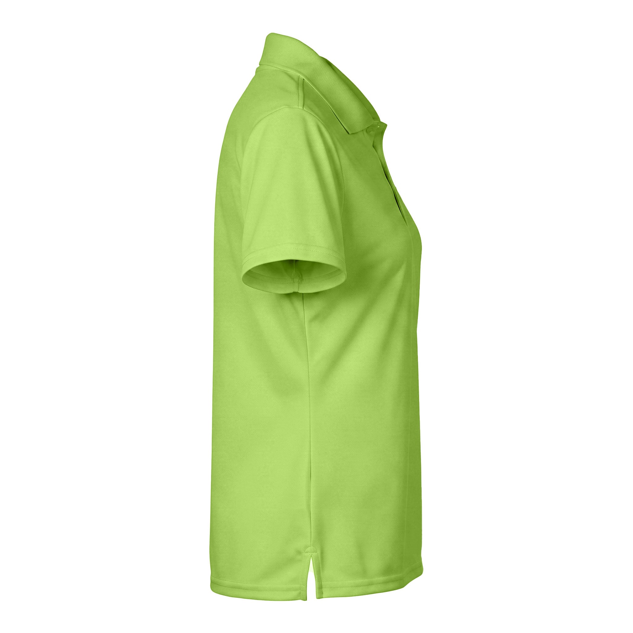 Core 365 78181 custom polo in acid green, right side view