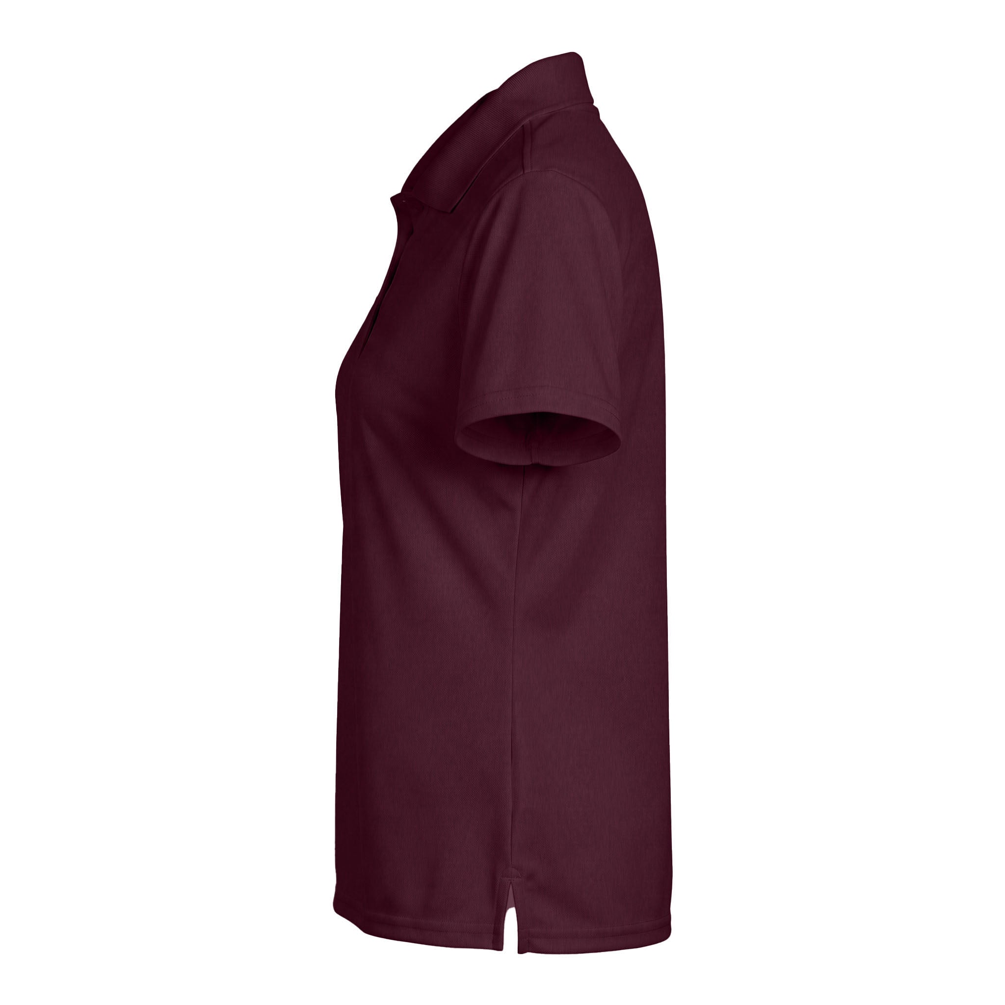 Core 365 78181 custom polo in burgundy, left side view
