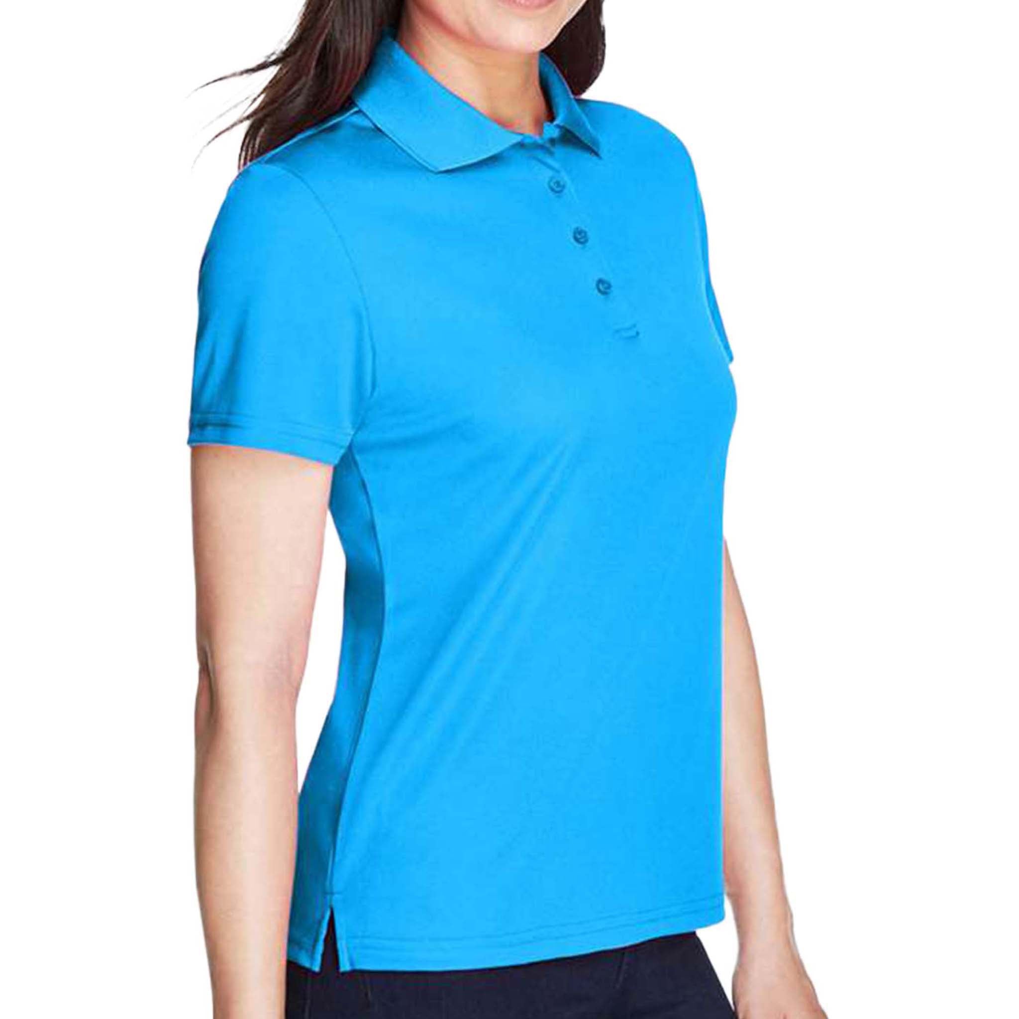 Core 365 78181 custom polo in electric blue, right side view