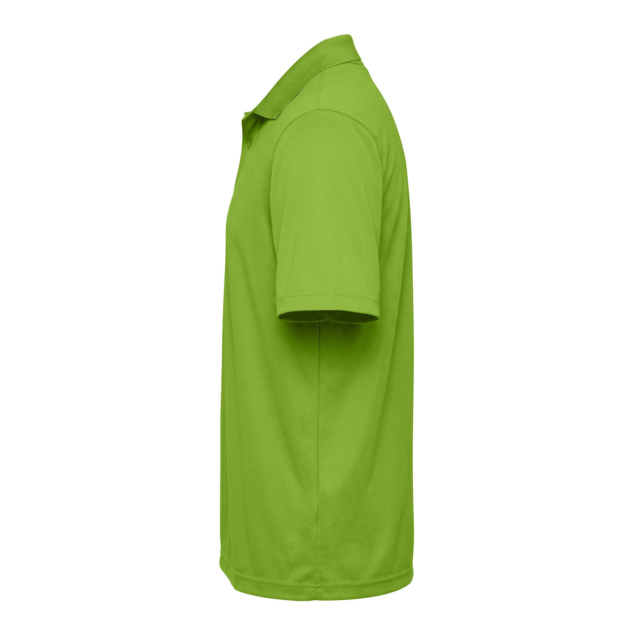 Core 365 88181 custom polo in acid green, left side view