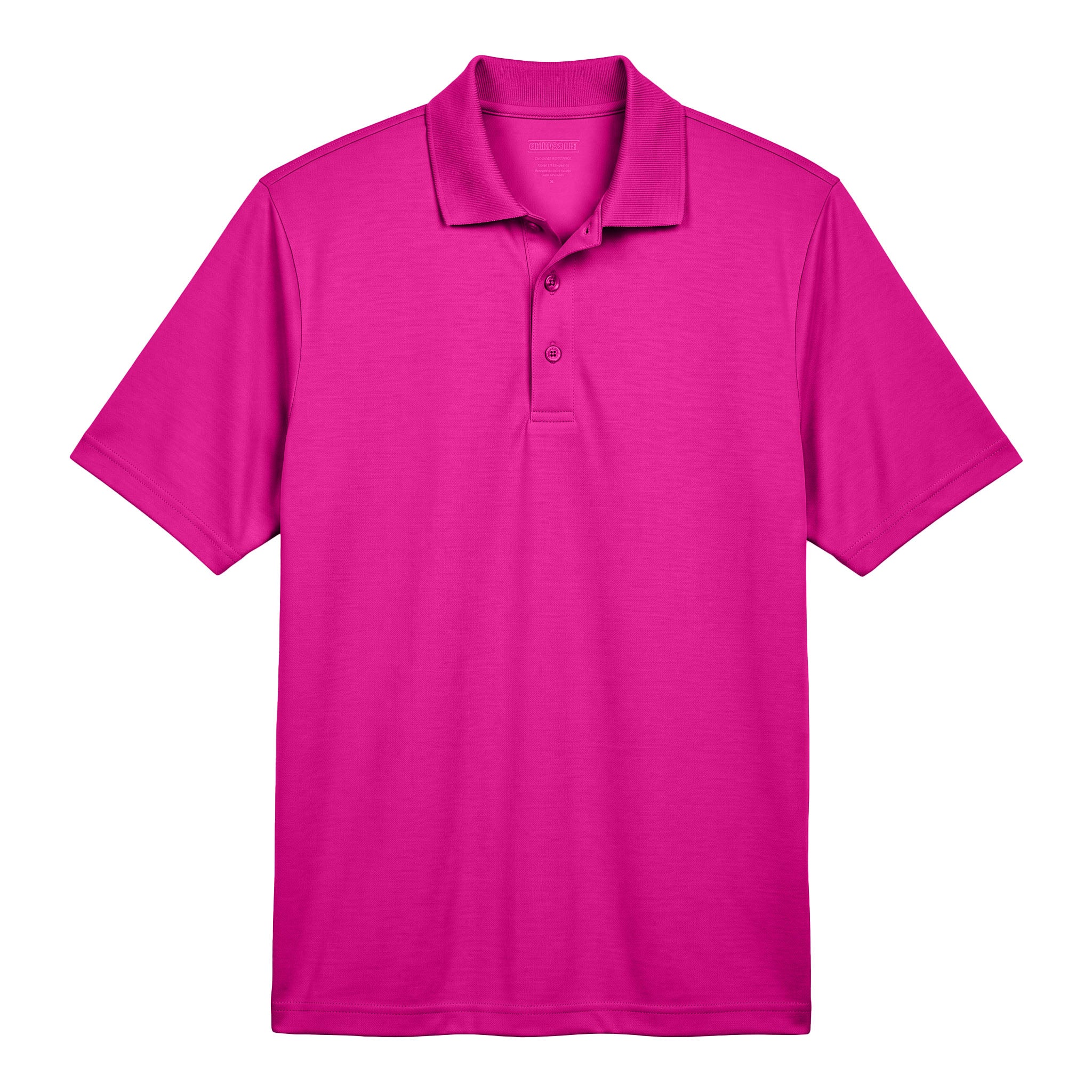 Core 365 88181 custom polo in bright magenta, front view