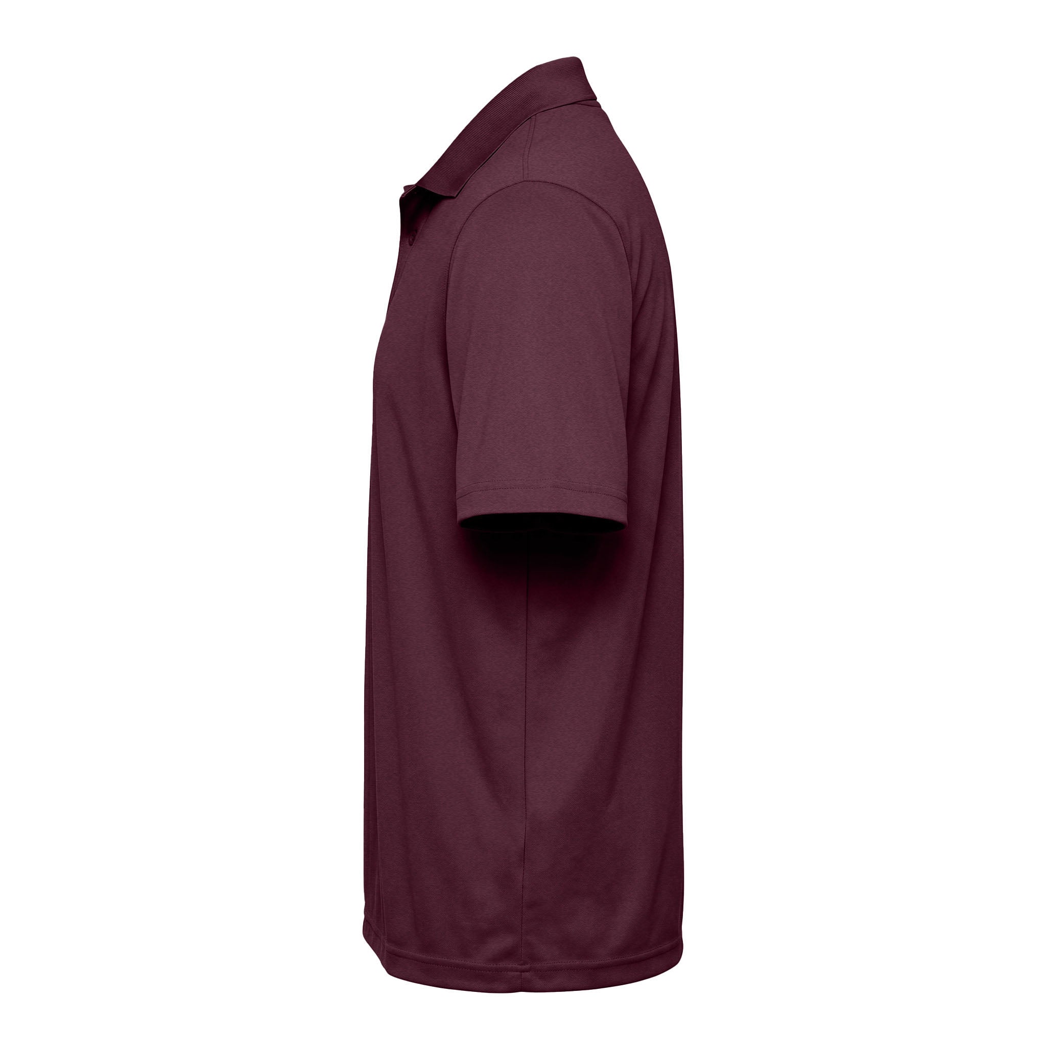 Core 365 88181 custom polo in burgundy, left side view