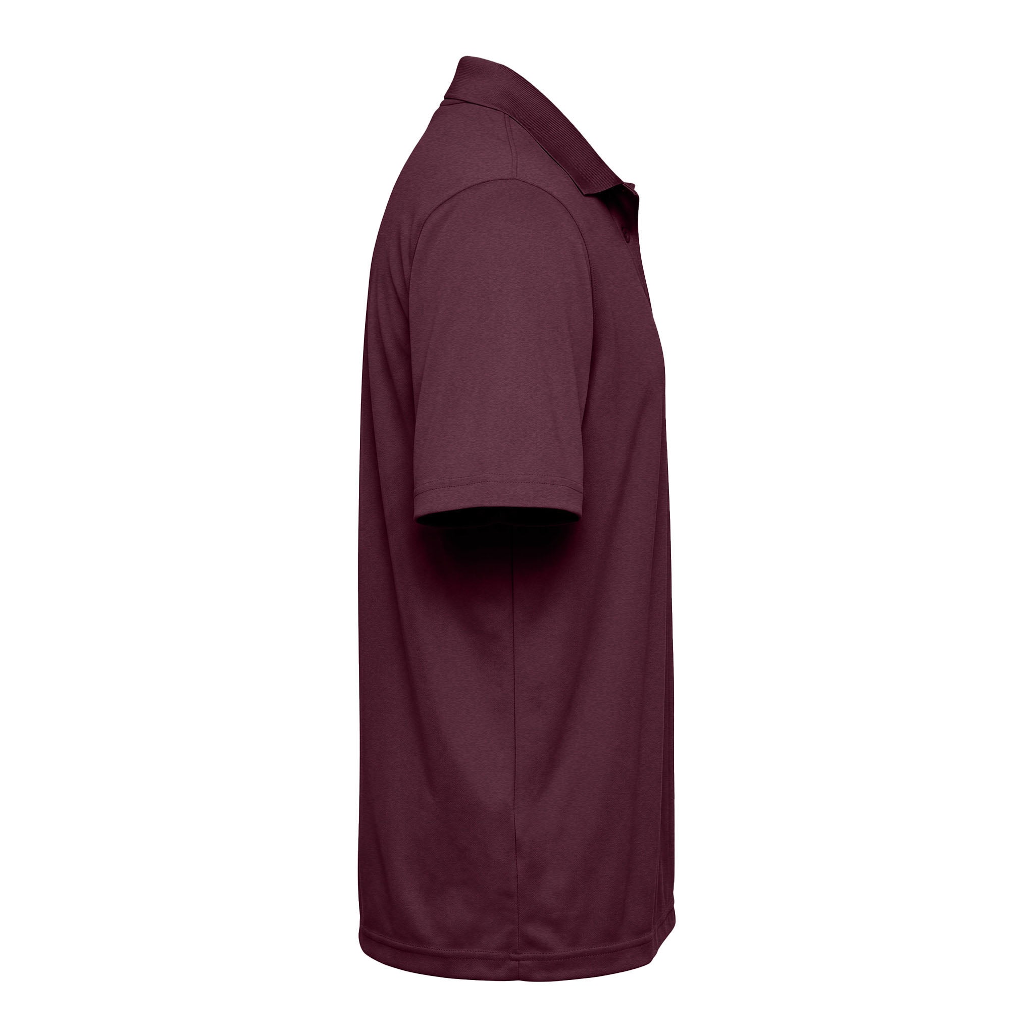 Core 365 88181 custom polo in burgundy, right side view