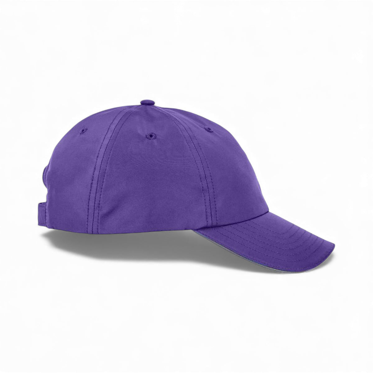 Right side view of Core 365 CE001 custom hat in campus purple