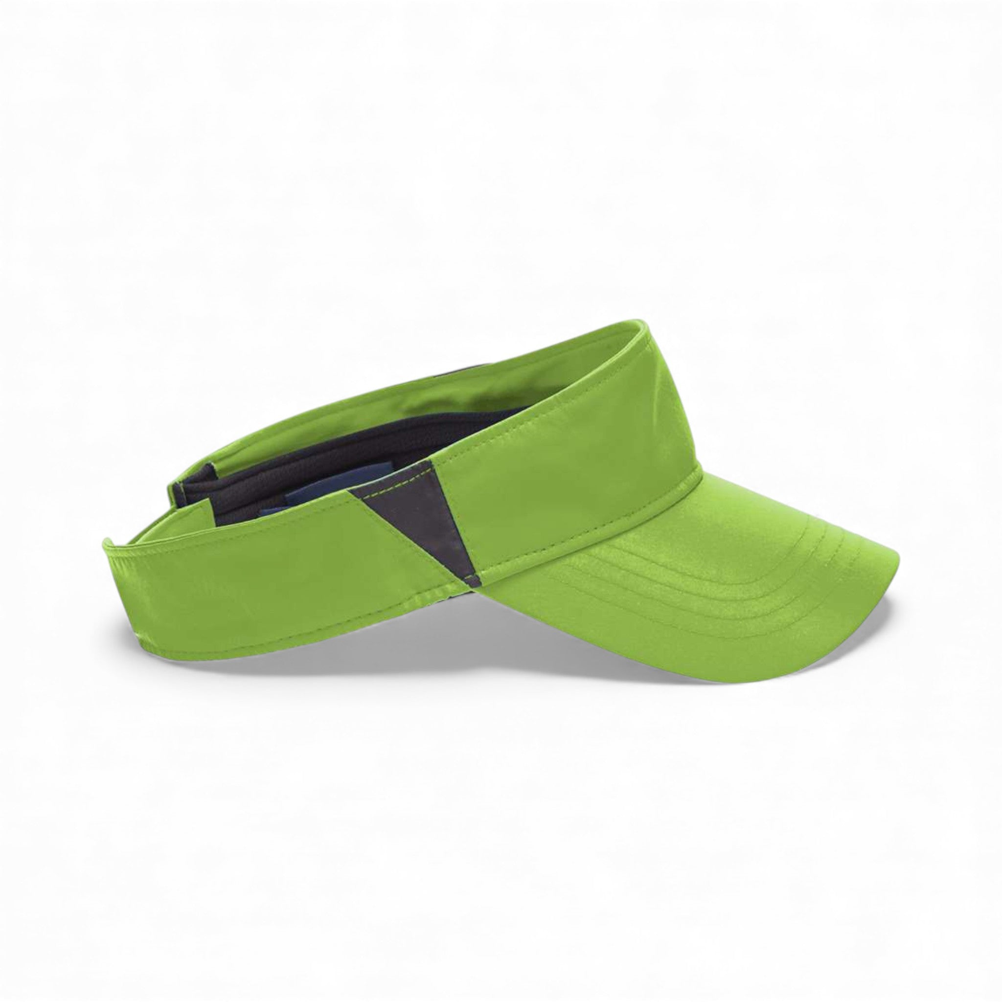 Right side view of Core 365 CE002 custom hat in acid green and carbon