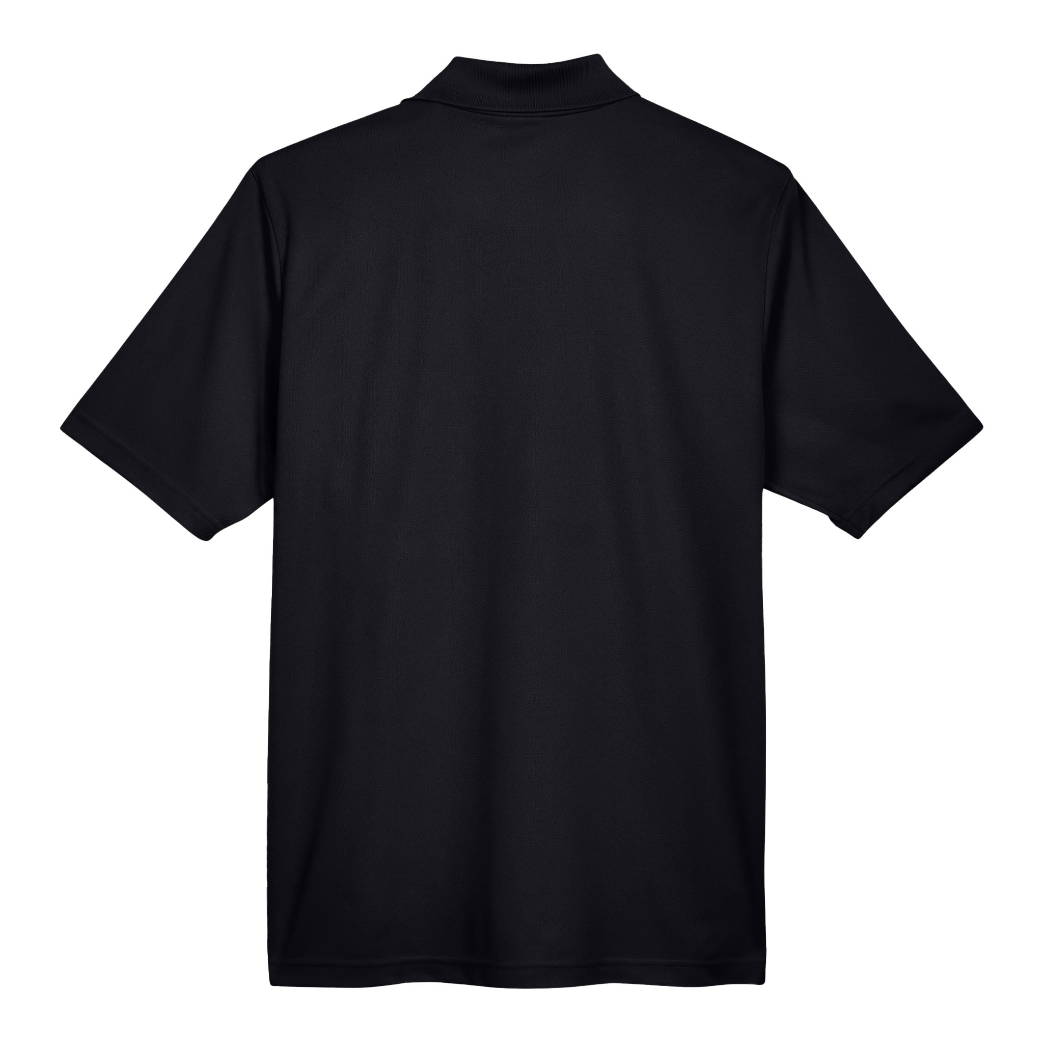 Devon & Jones DG20 custom polo in black, back view