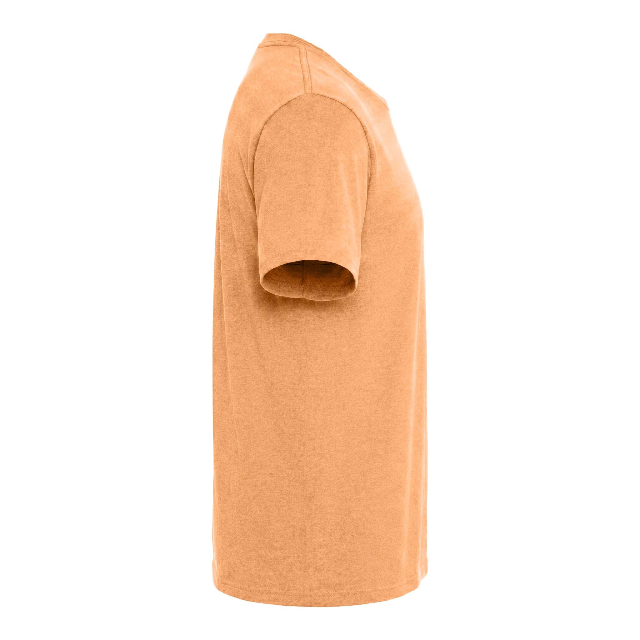District DM130 custom short sleeve t-shirt in apricot, right side view