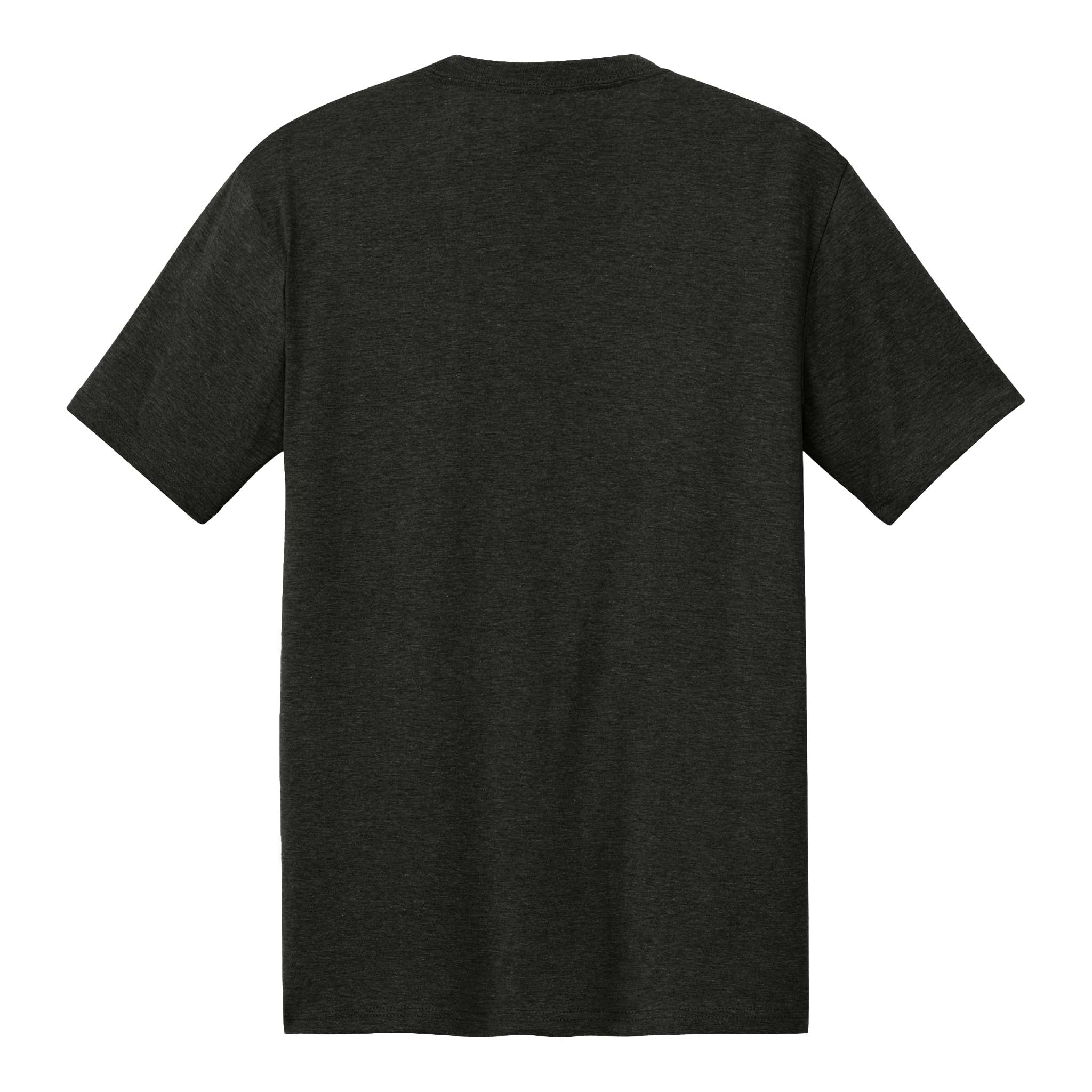 District DM130 custom short sleeve t-shirt in black frost, back view