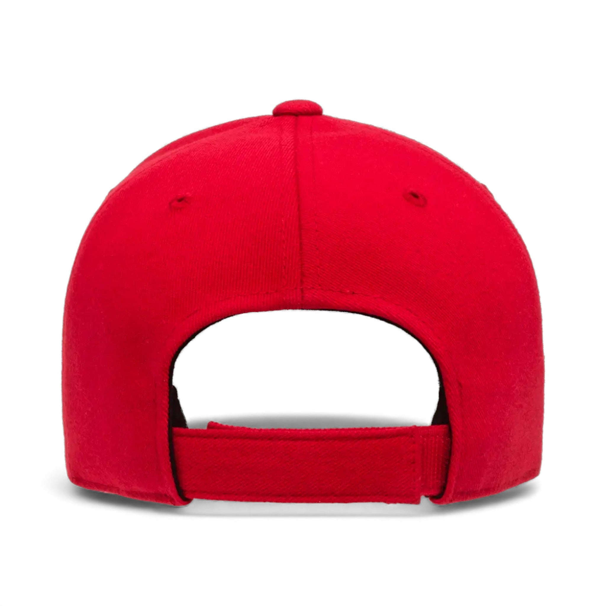 Back view of Flexfit 110C custom hat in red