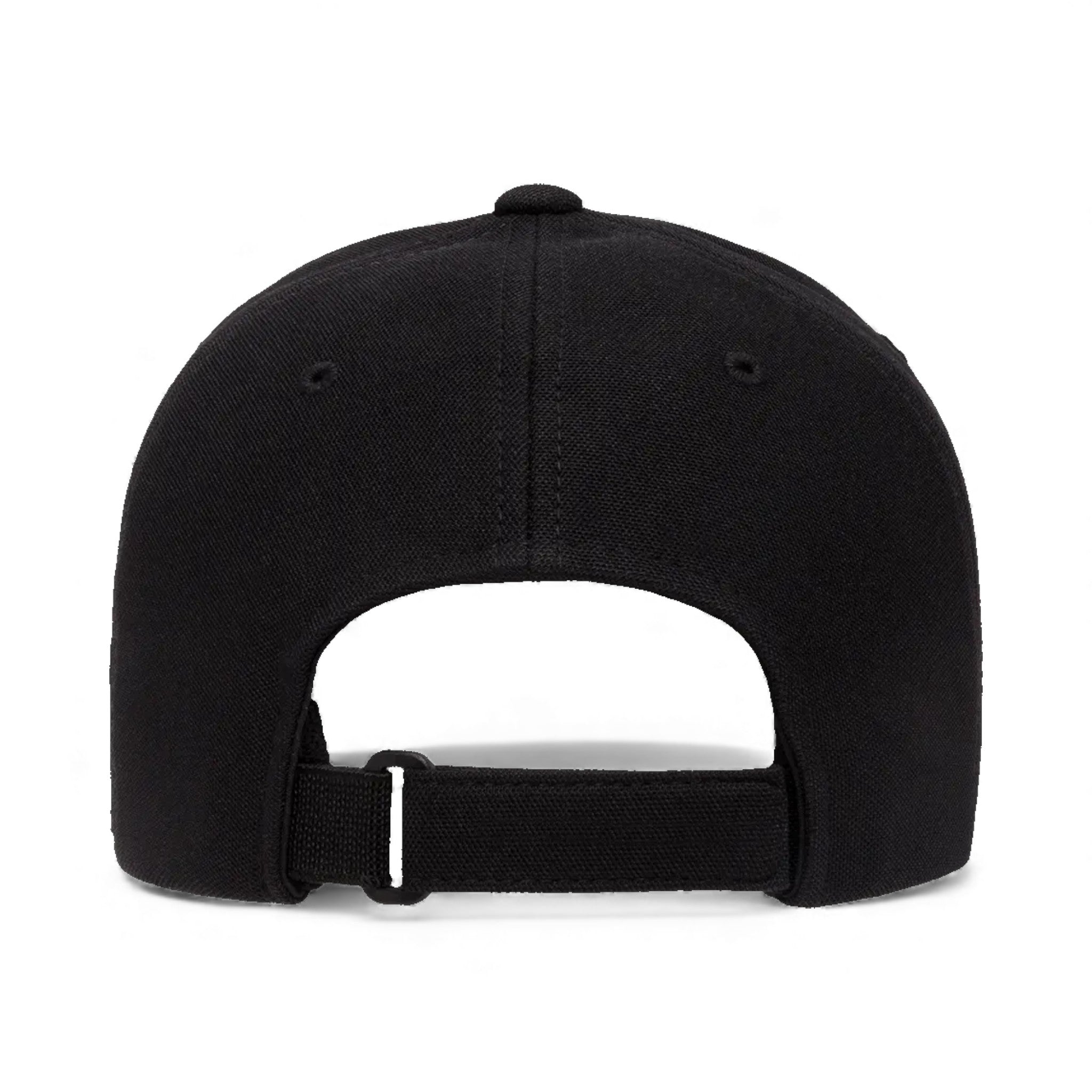 Back view of Flexfit 110P custom hat in black