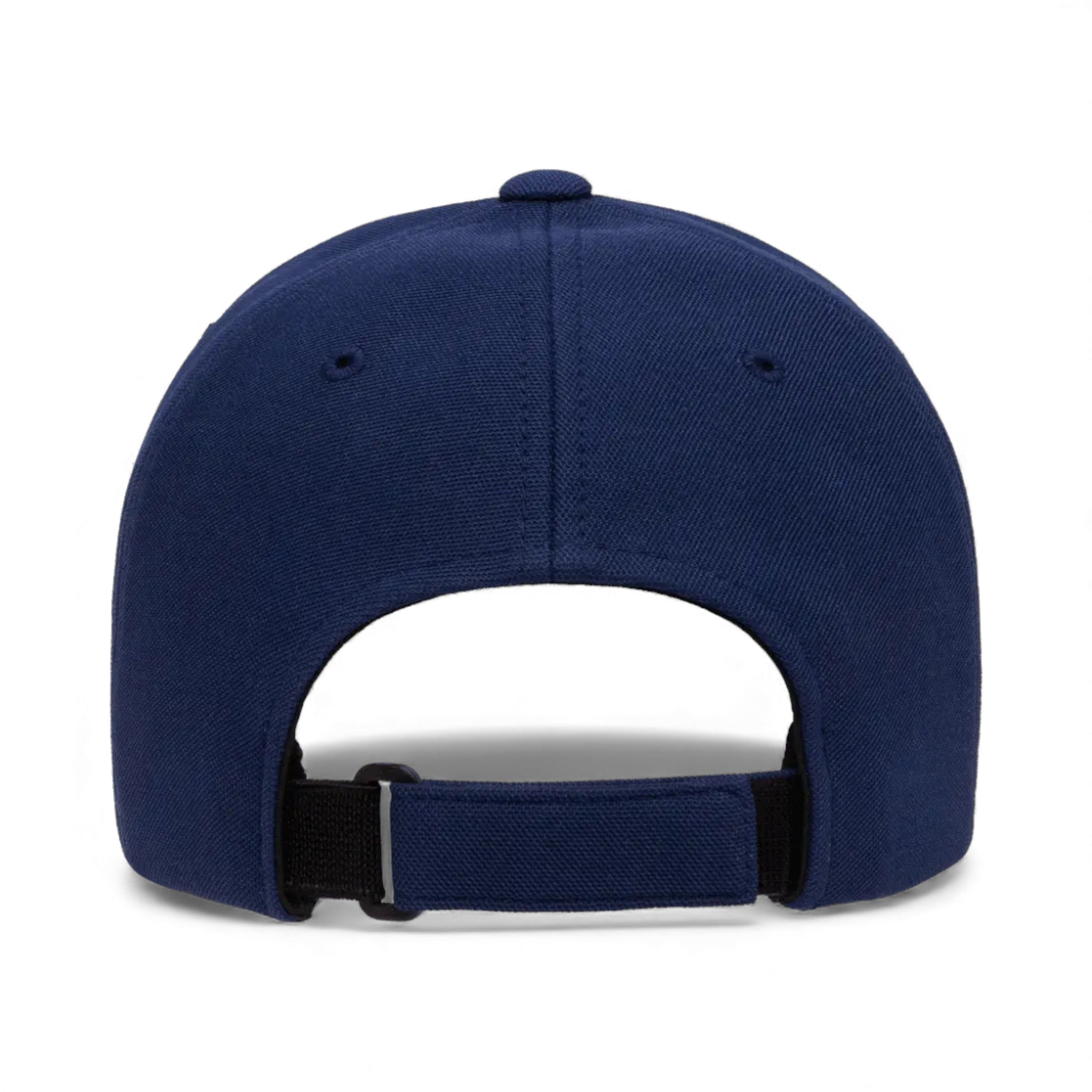 Back view of Flexfit 110P custom hat in navy