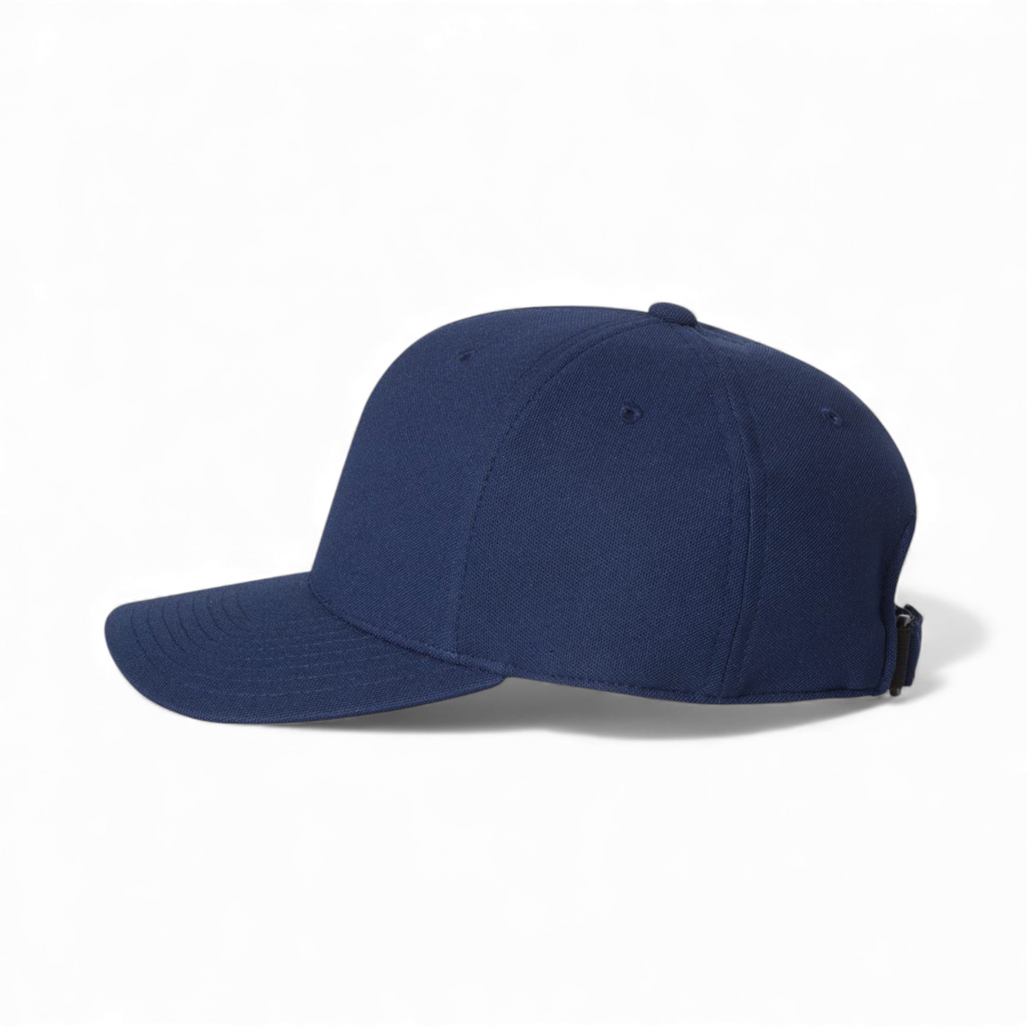 Left side view of Flexfit 110P custom hat in navy