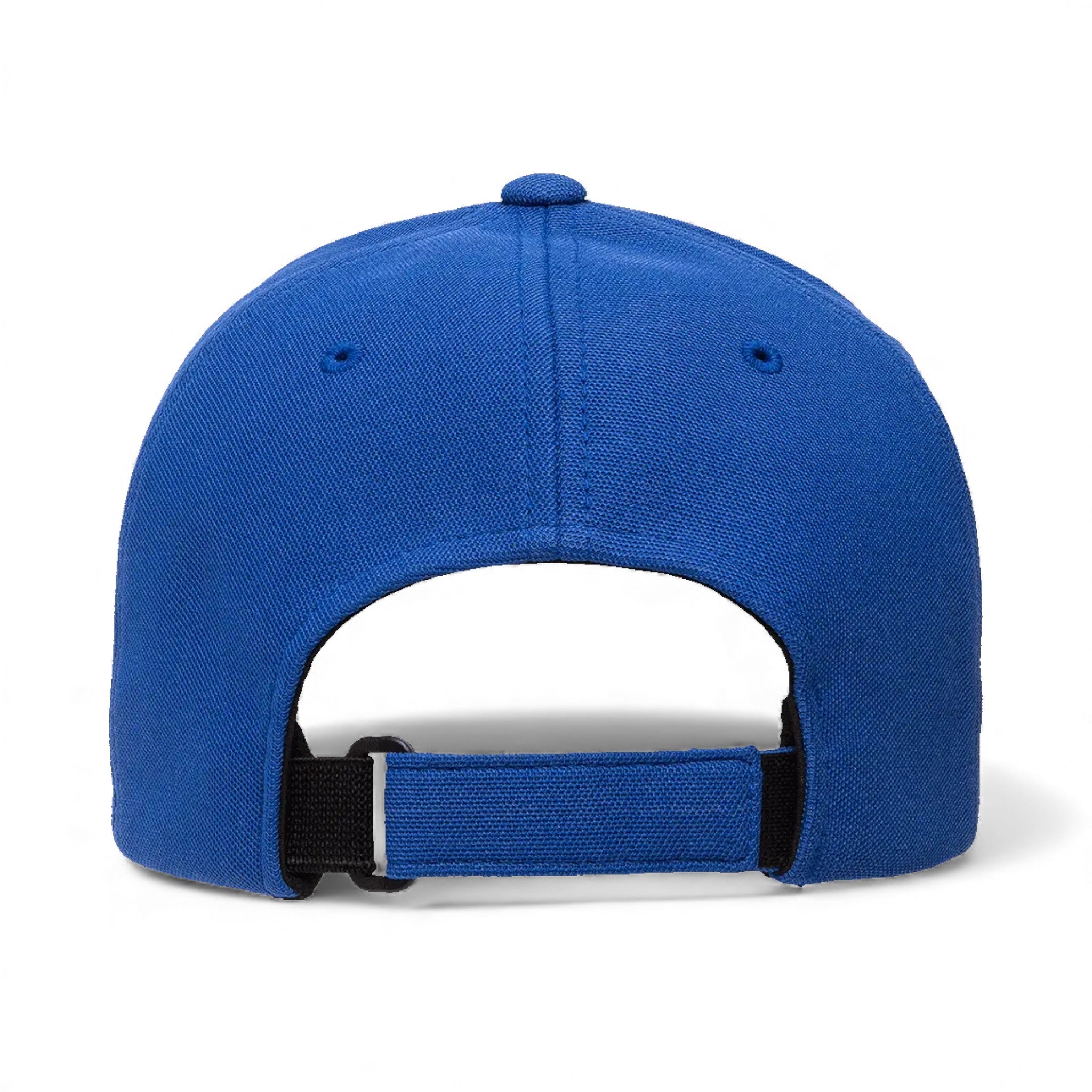 Back view of Flexfit 110P custom hat in royal blue