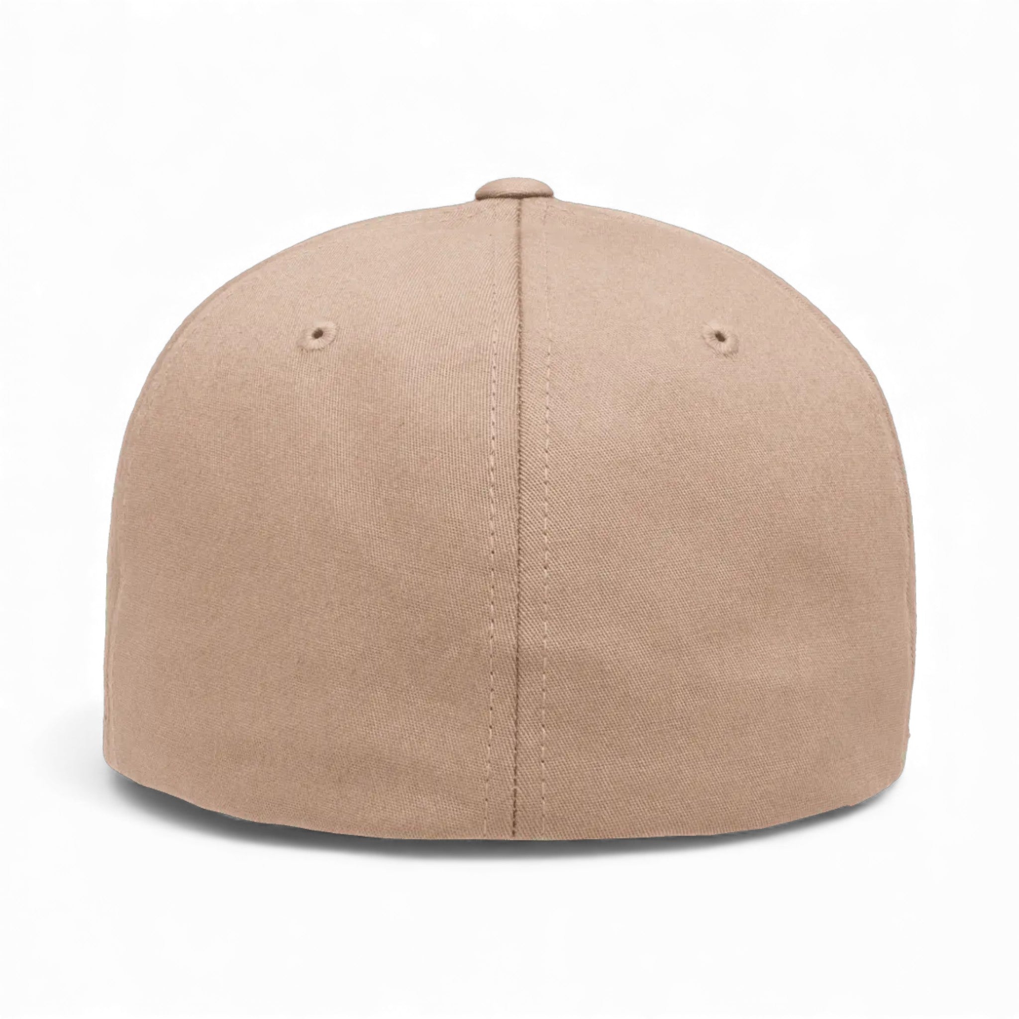 Back view of Flexfit 5001 custom hat in khaki