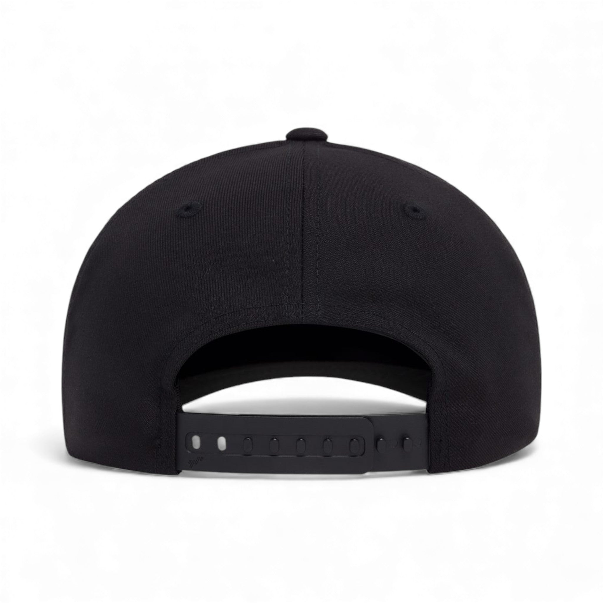 Back view of Flexfit 6110NU custom hat in black#color_black