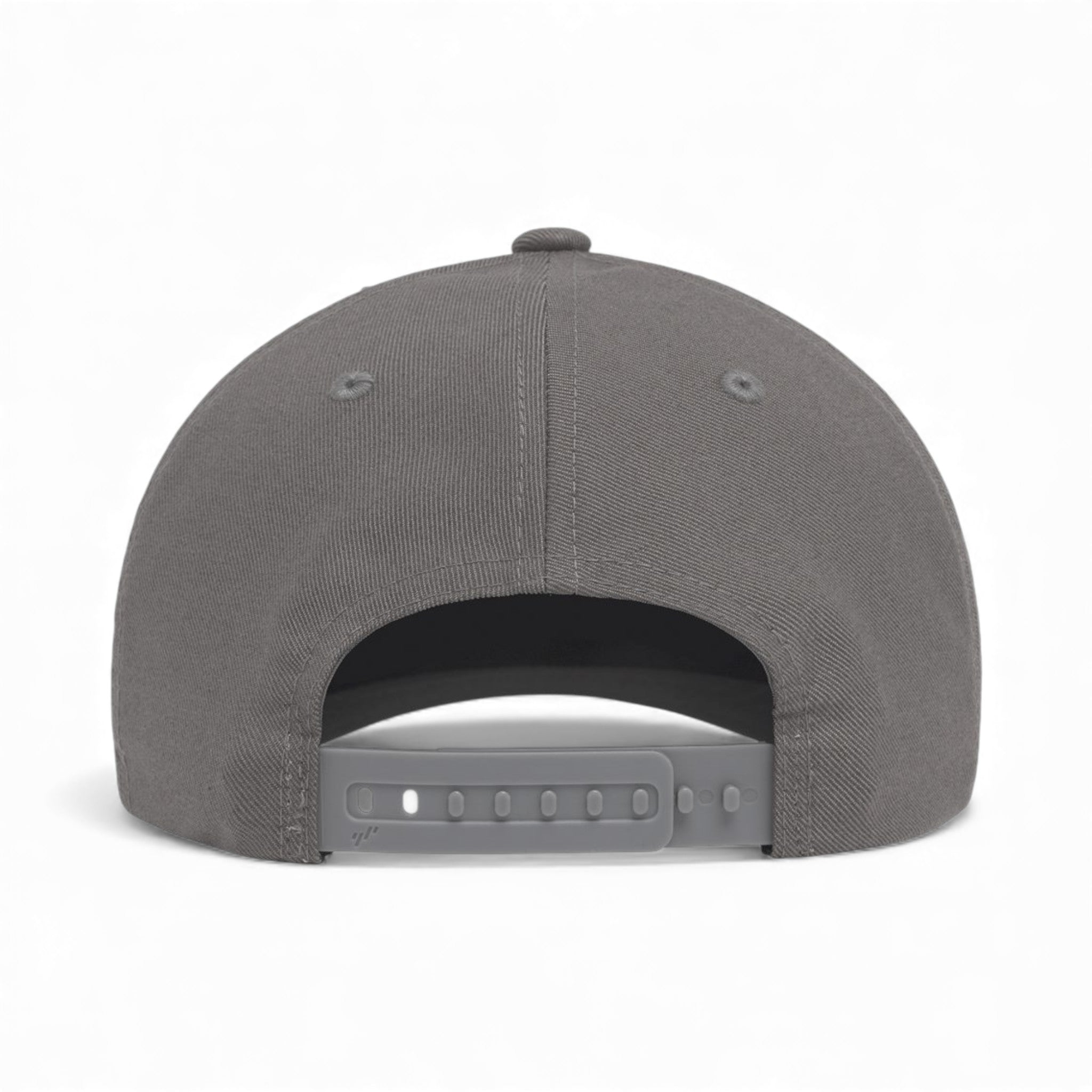 Back view of Flexfit 6110NU custom hat in grey#color_grey