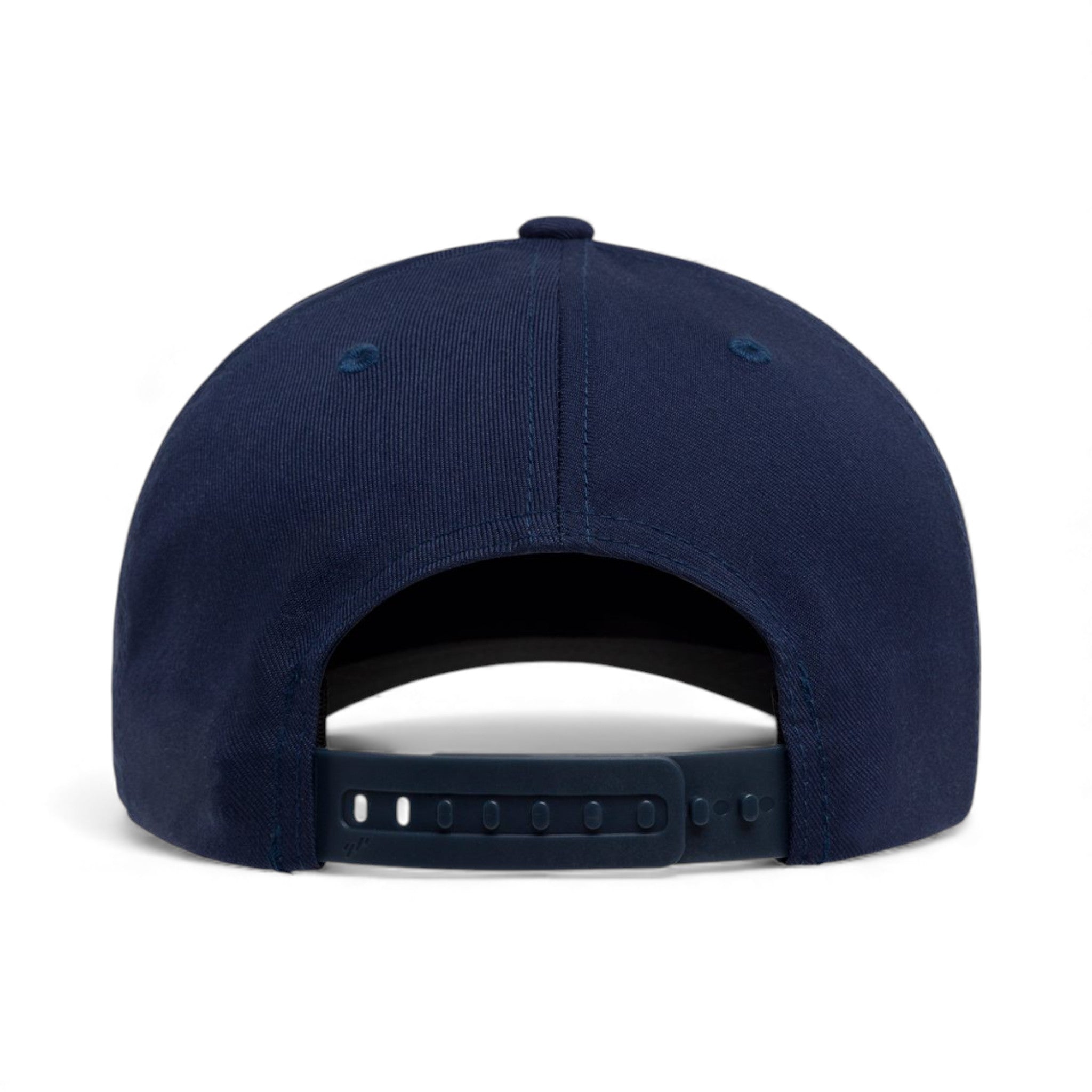 Back view of Flexfit 6110NU custom hat in navy