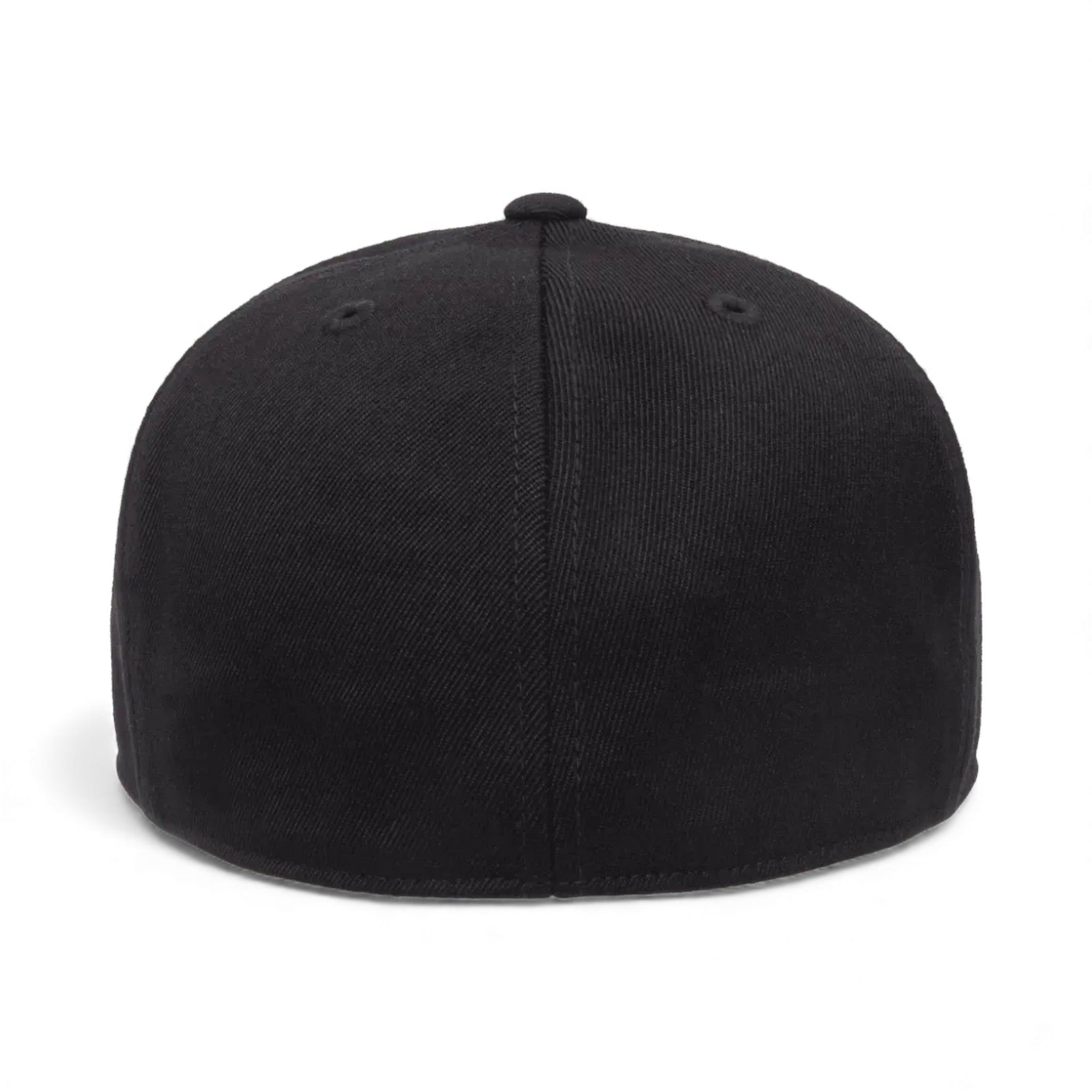 Back view of Flexfit 6210FF custom hat in black