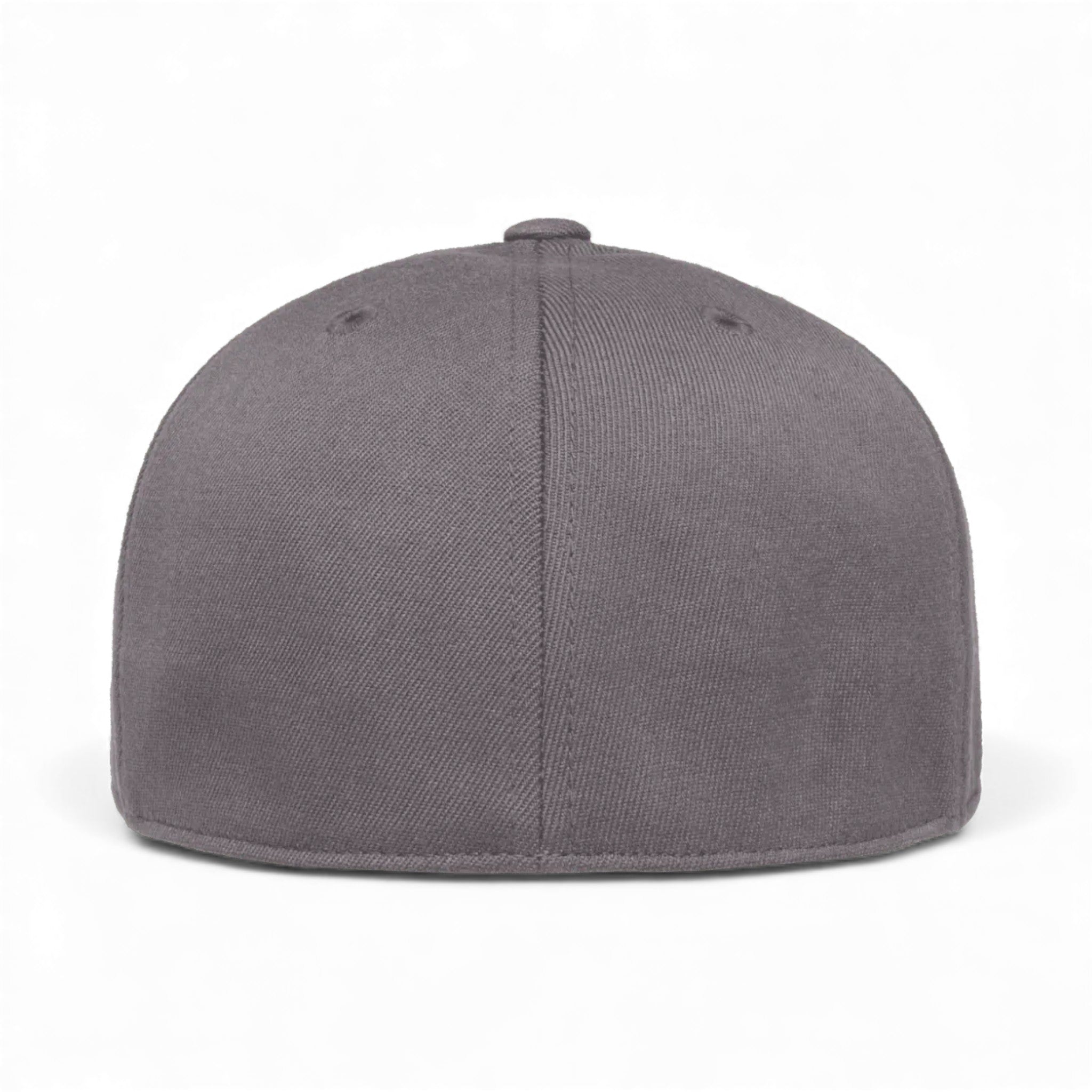 Back view of Flexfit 6210FF custom hat in dark grey