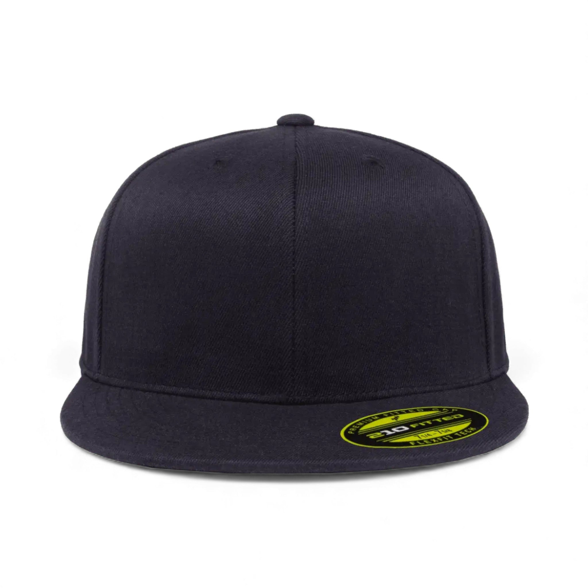 Front view of Flexfit 6210FF custom hat in dark navy