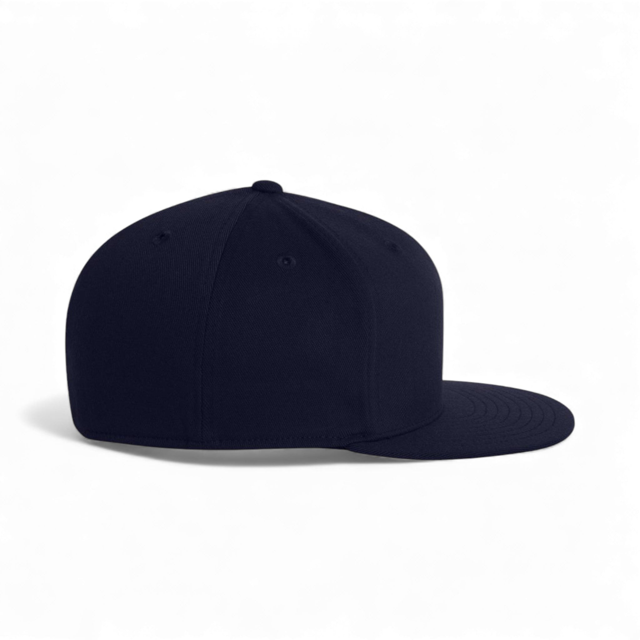 Right side view of Flexfit 6210FF custom hat in dark navy