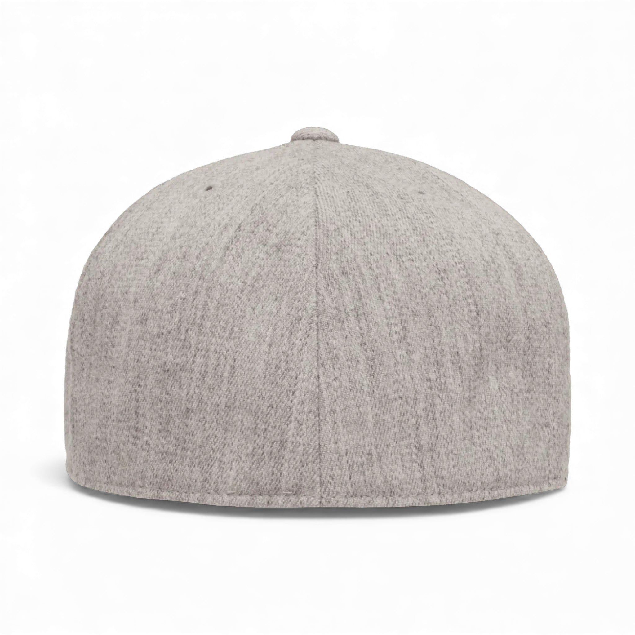 Back view of Flexfit 6210FF custom hat in heather grey
