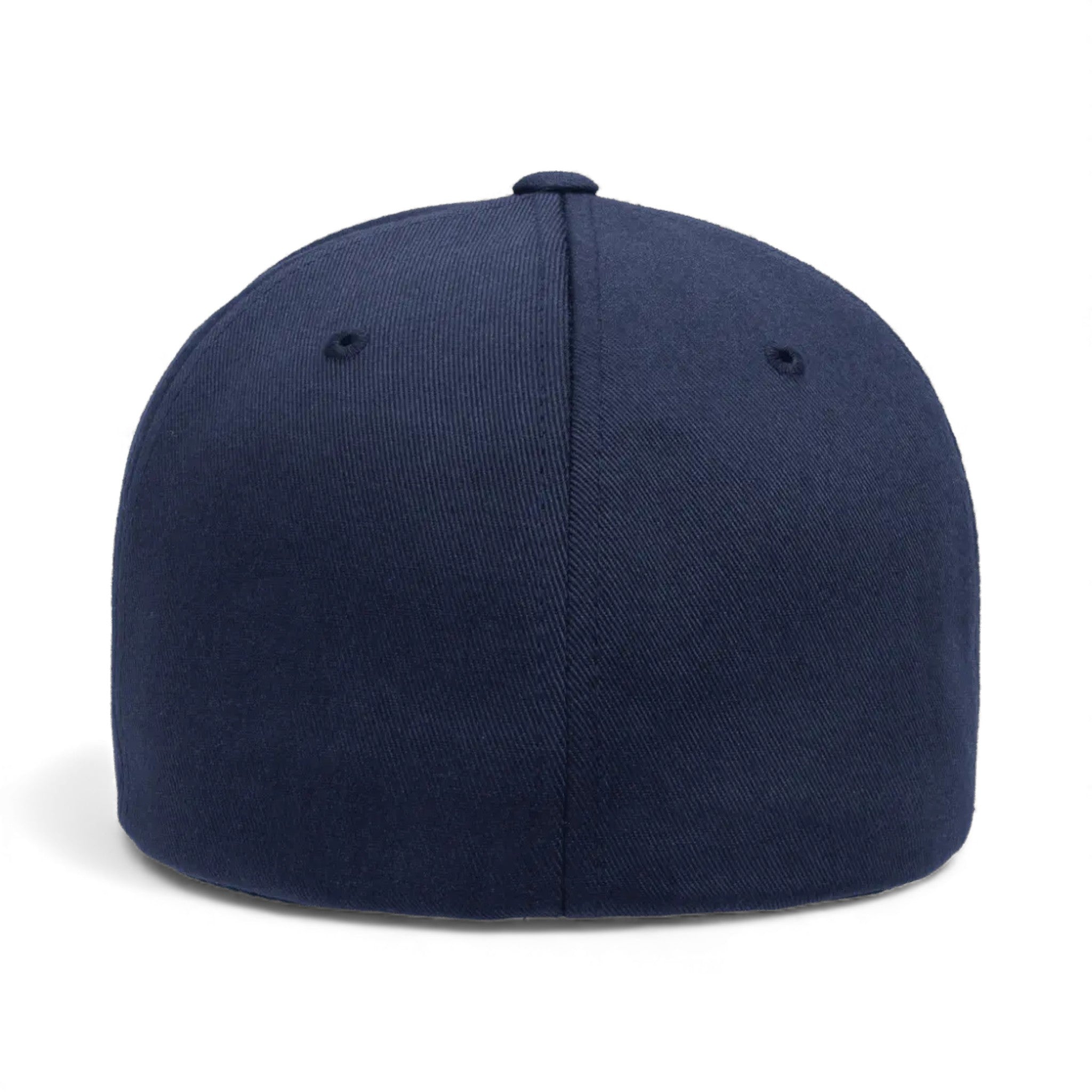 Back view of Flexfit 6277Y custom hat in navy