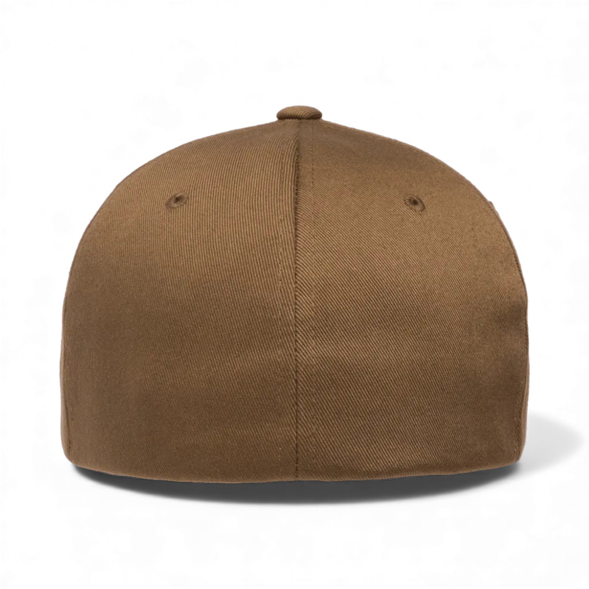 Back view of Flexfit 6277 custom hat in coyote brown