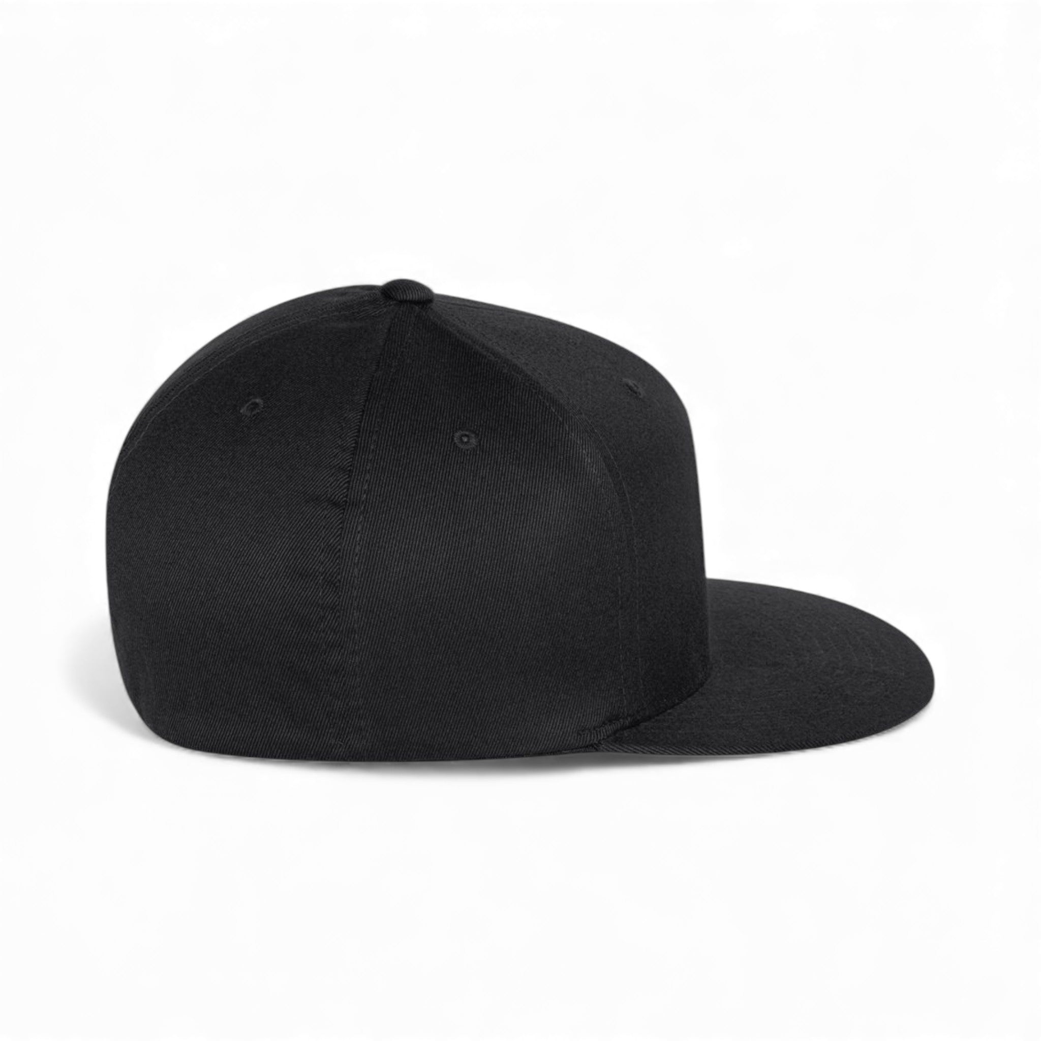 Right side view of Flexfit 6297F custom hat in black