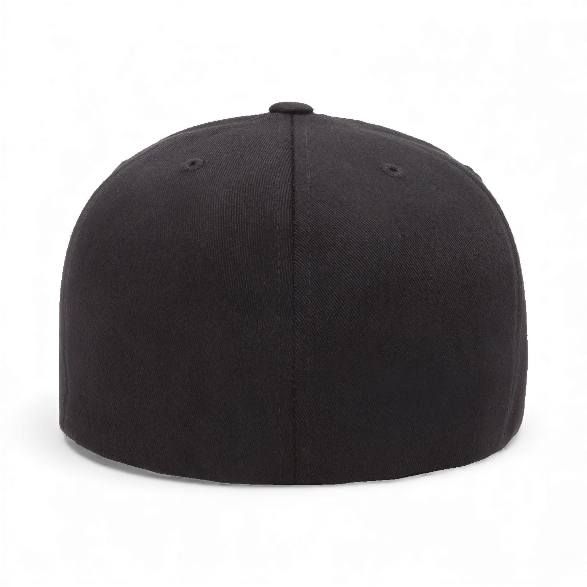 Back view of Flexfit 6297f custom hat in black